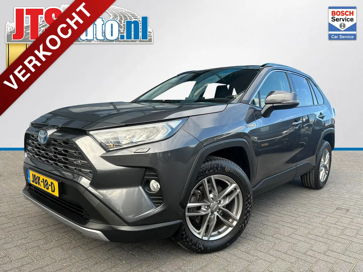 Toyota RAV 4 2.5 Hybrid 218pk, Leder, Carplay, Camera Gris - 1