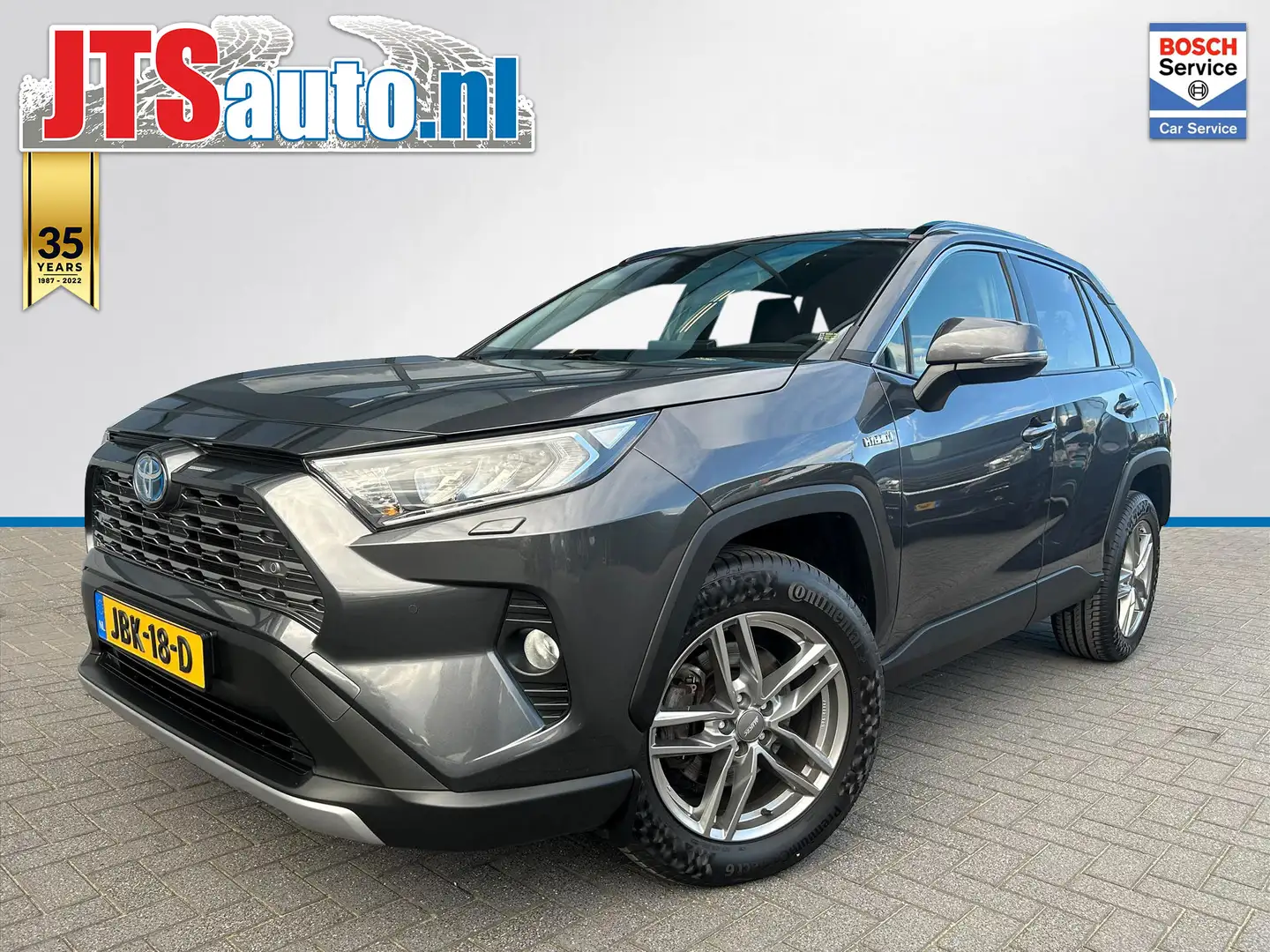 Toyota RAV 4 2.5 Hybrid 218pk, Leder, Carplay, Camera Gris - 1
