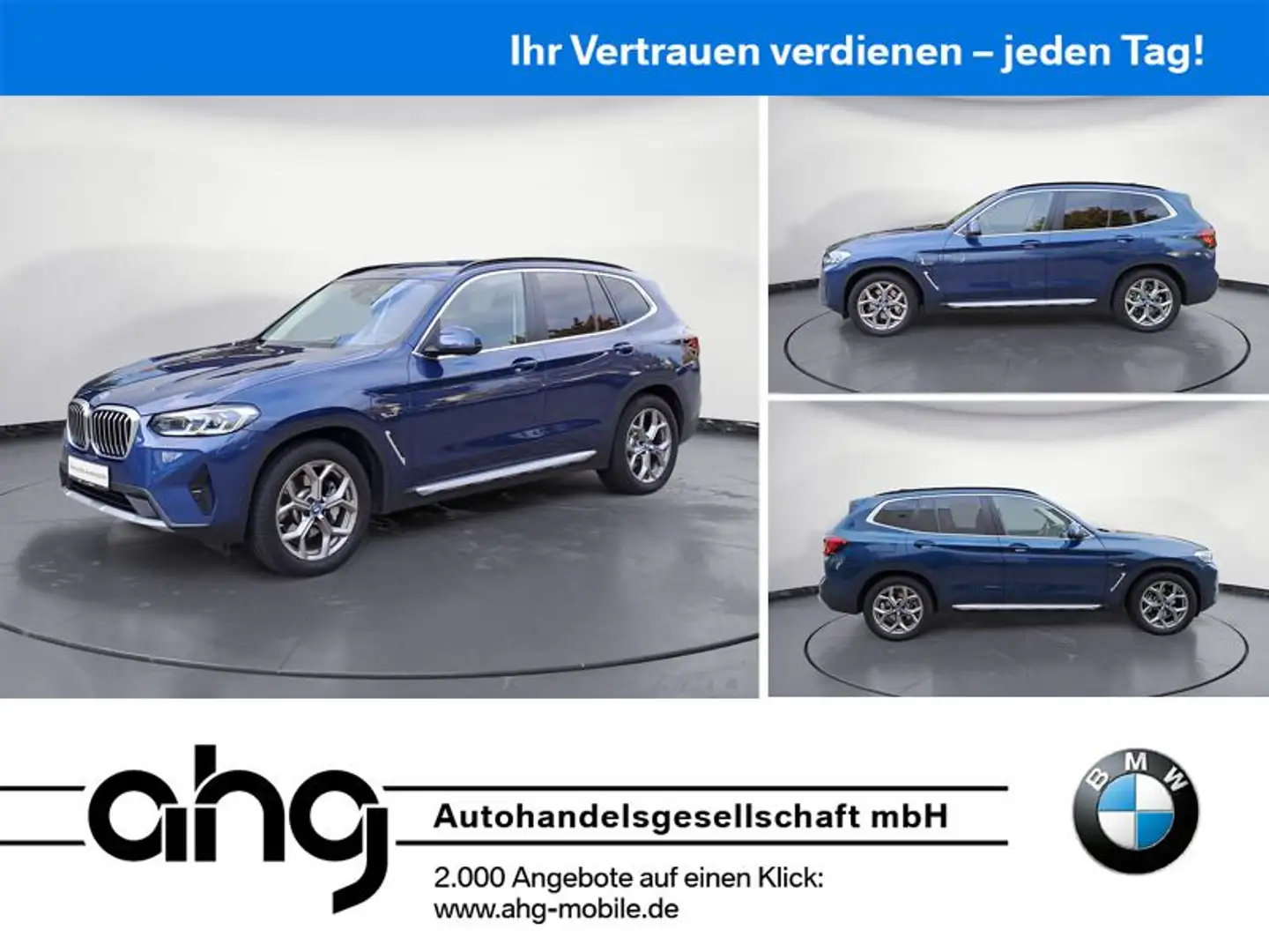 BMW X3 xDrive30e AHK Navi Professional Sitze el.incl Blau - 1