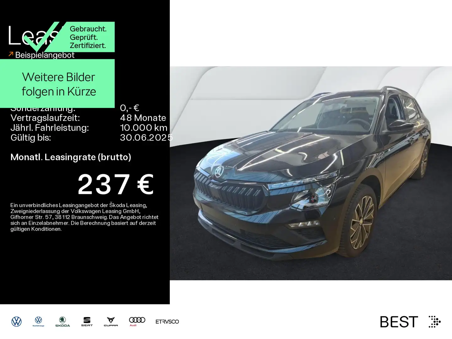 Skoda Kamiq 1.0 TSI DSG Drive*AHK*KAMERA*NAVI*VIRTUAL Schwarz - 1