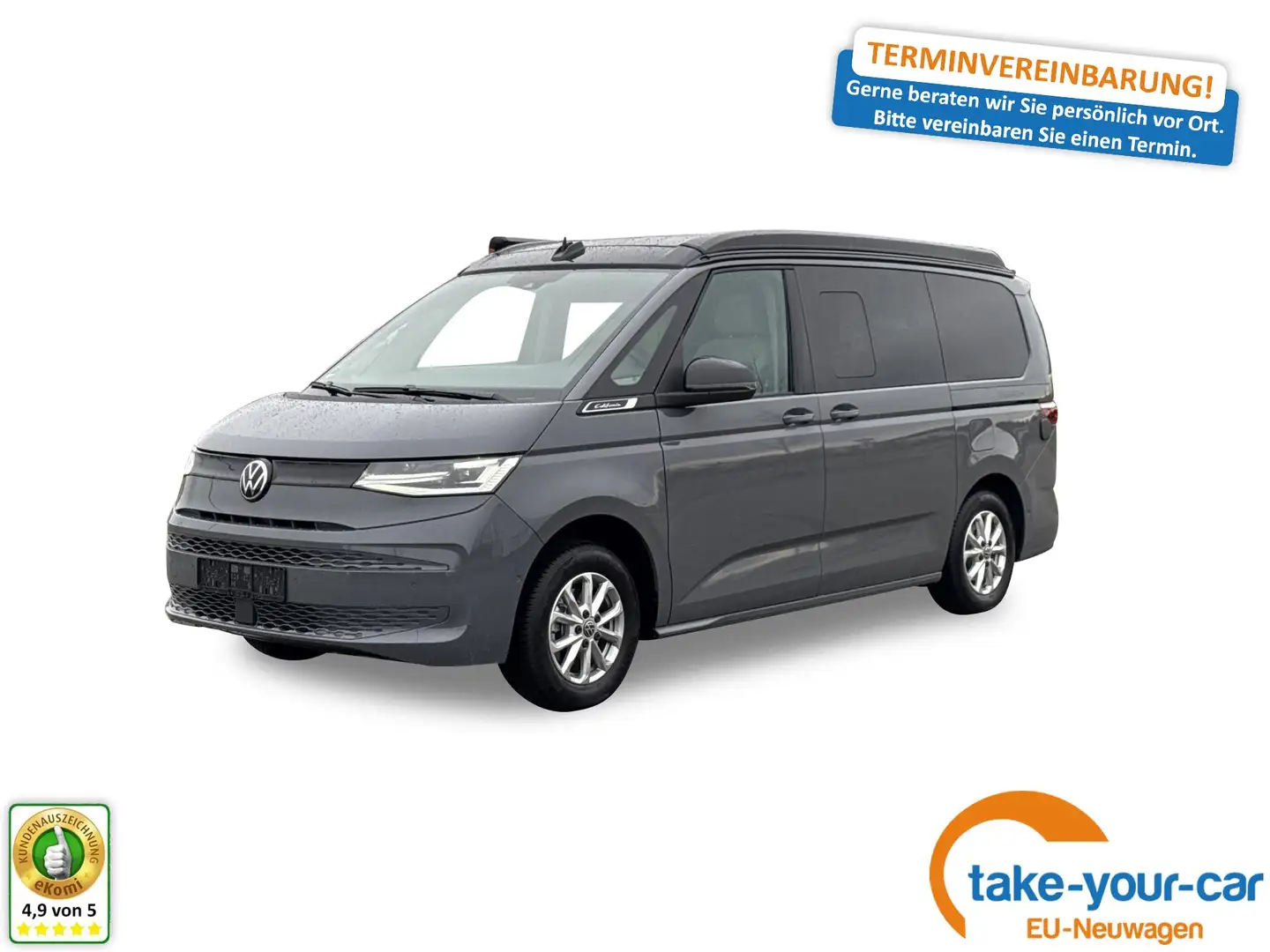 Volkswagen T7 California Beach Camper KÜCHE+LED+KLIMA+PDC+5 SITZER+AUFST... - 1