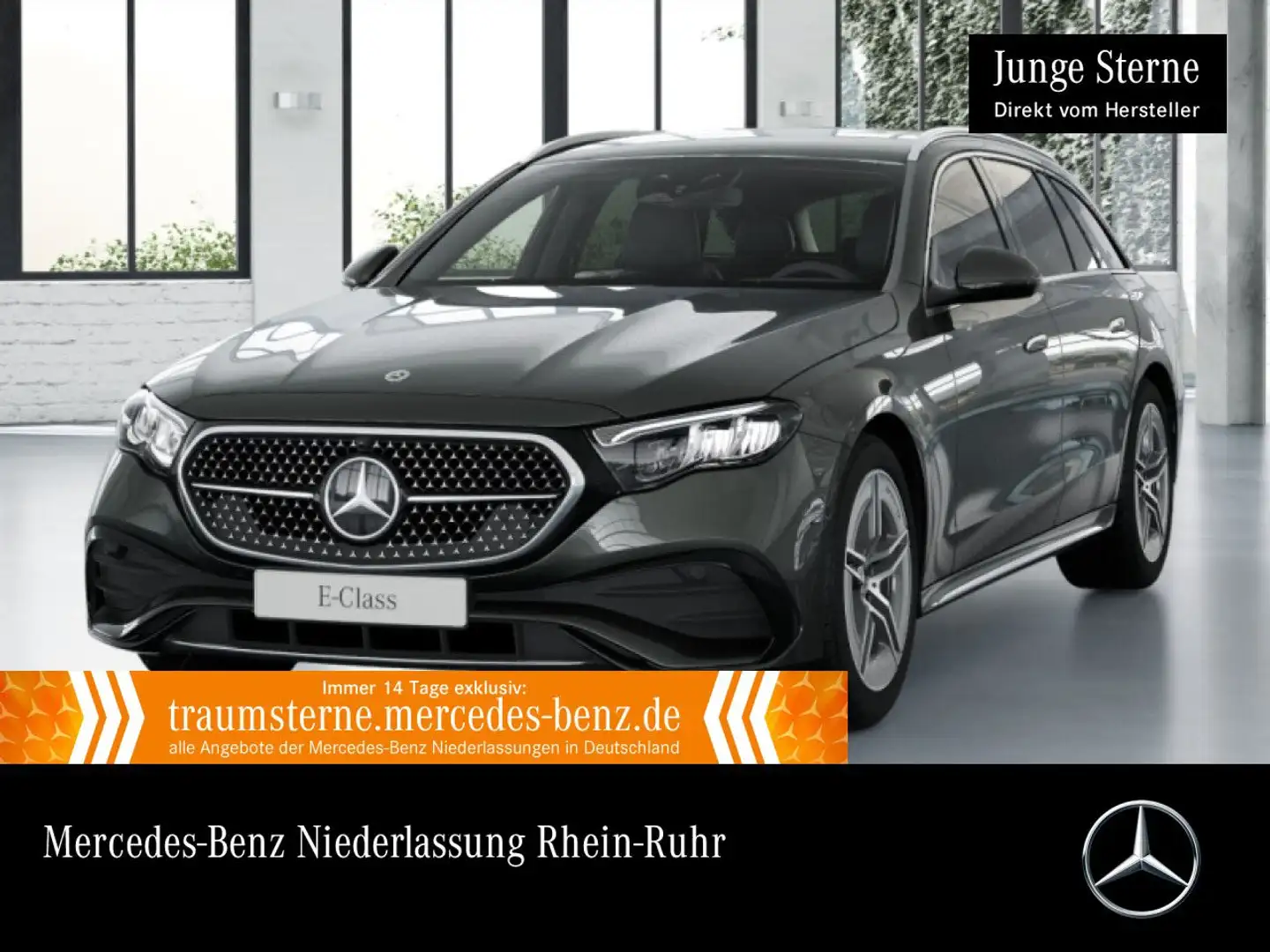Mercedes-Benz E 300 e T Hybrid AMG Fahrass Distr. LED PTS 9G Grau - 1