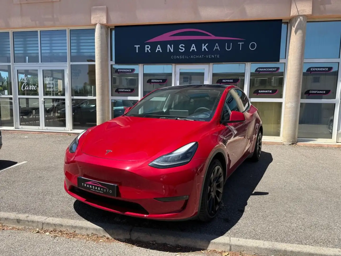 Tesla Model Y Grande Autonomie Dual Motor AWD/TVA RECUPERABLE Rouge - 1