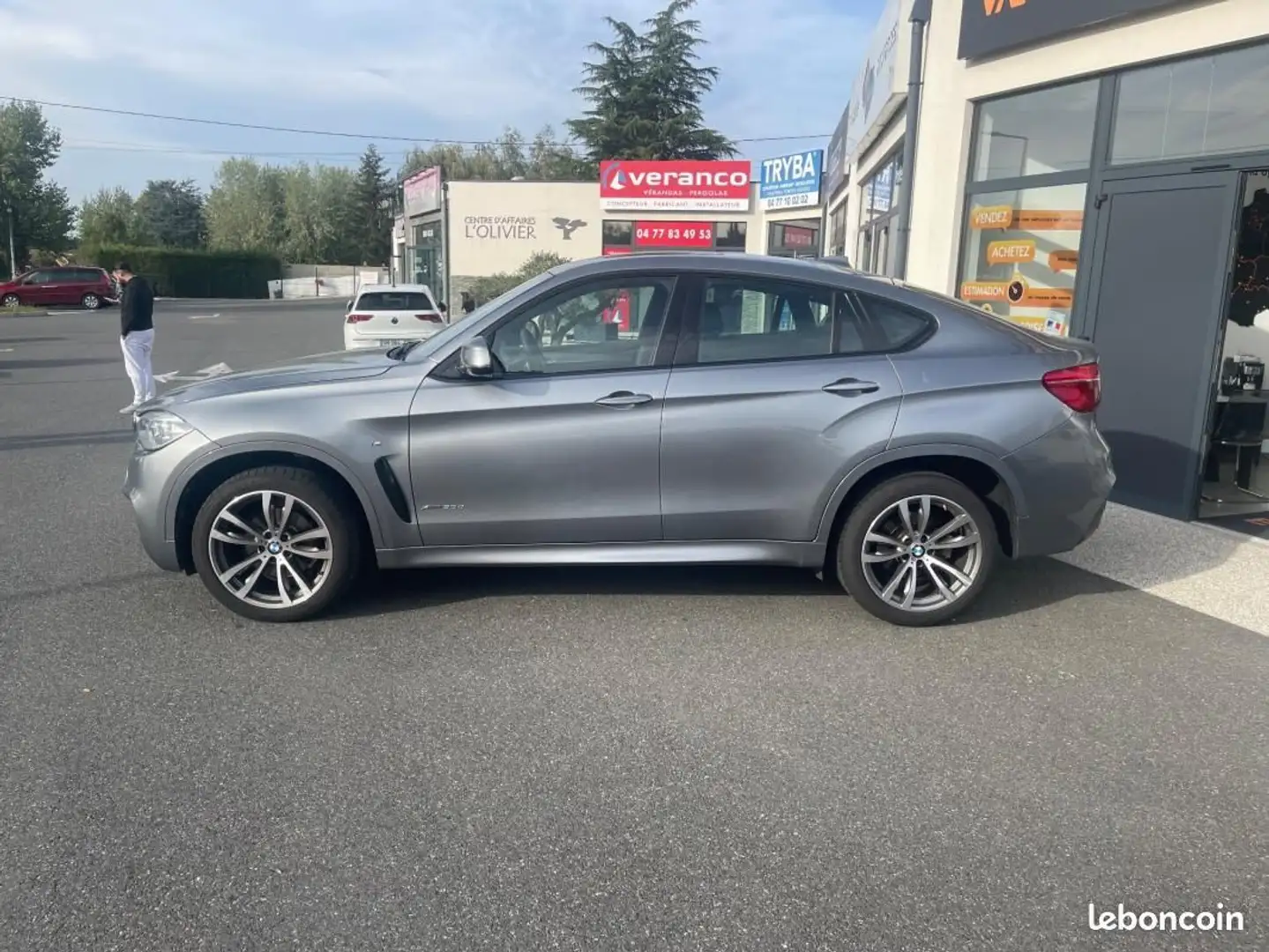 BMW X6 3.0 D 258 ch M SPORT XDRIVE BVA %2B TOIT OUVRANT Gris - 2