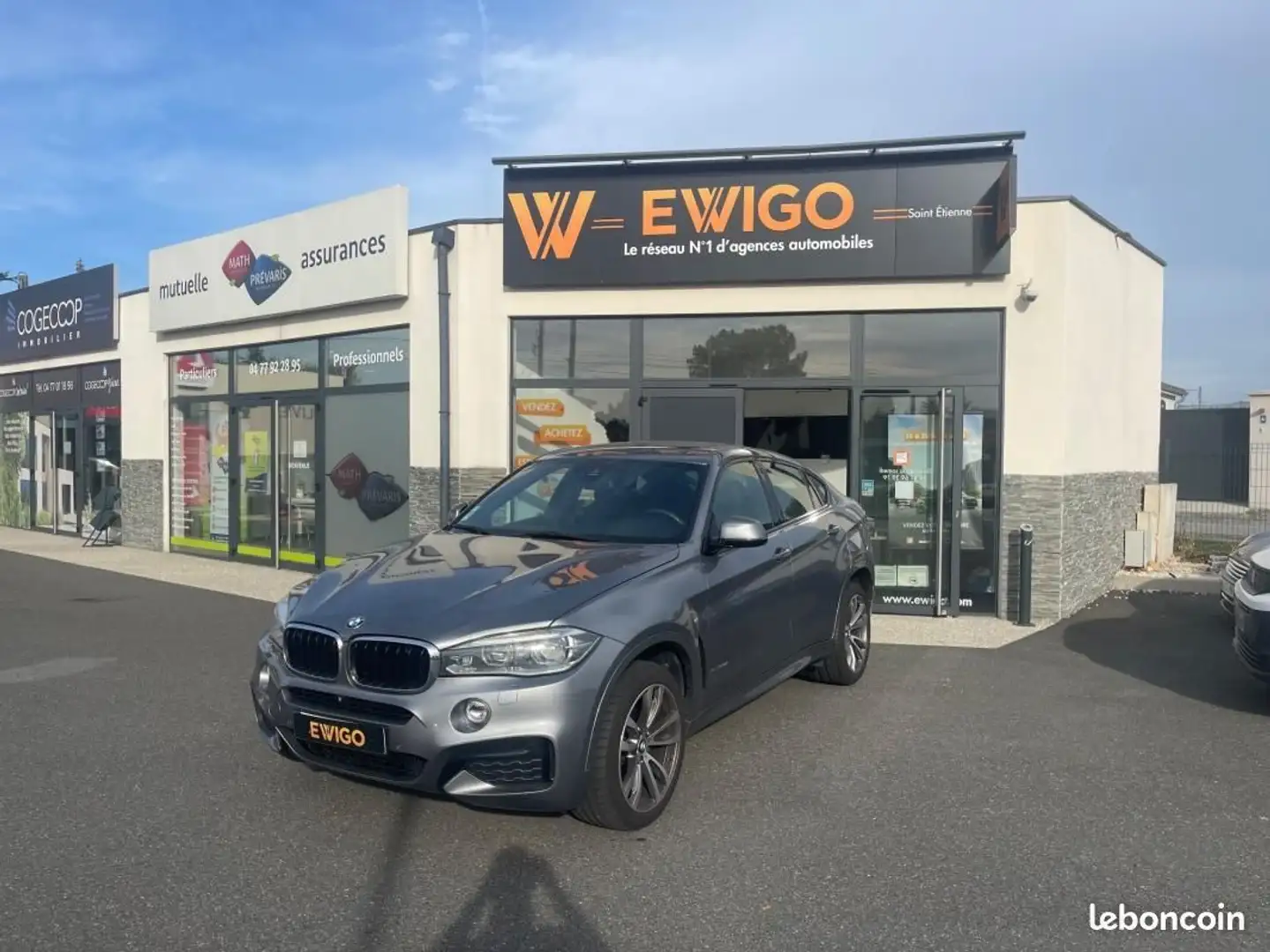 BMW X6 3.0 D 258 ch M SPORT XDRIVE BVA %2B TOIT OUVRANT Gris - 1