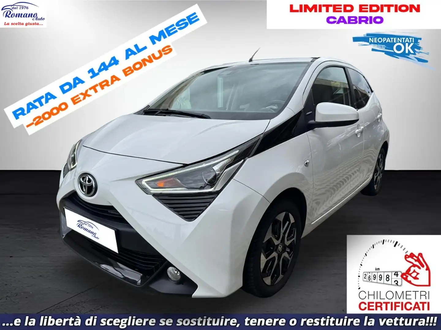 Toyota Aygo 1.0 VVT-i 69 CV 5 porte x-play Blanc - 1