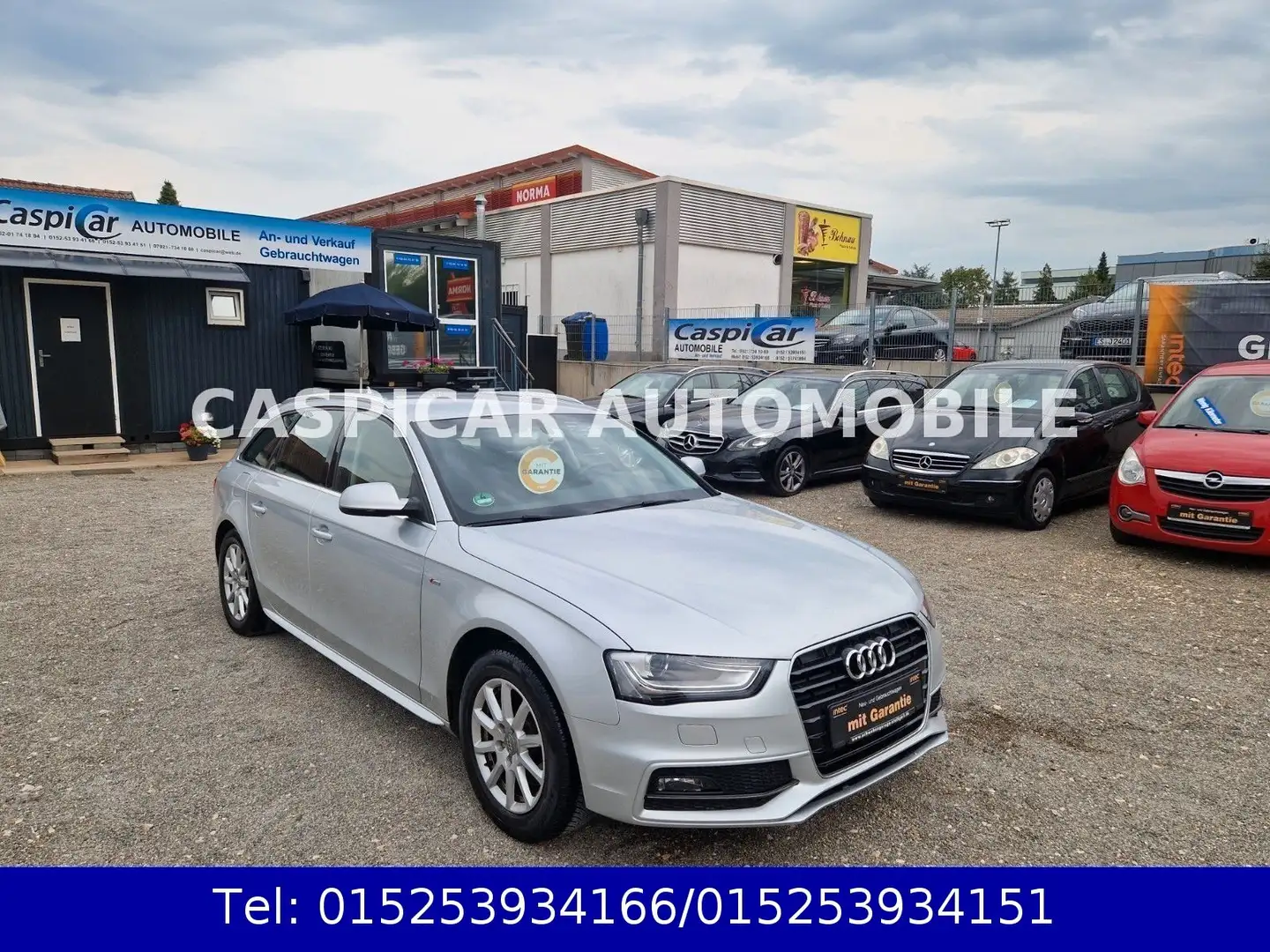 Audi A4 Avant 2,0 TDI S-Line,NAVI,SHZ,8 FACH BER.,1.H Silber - 1