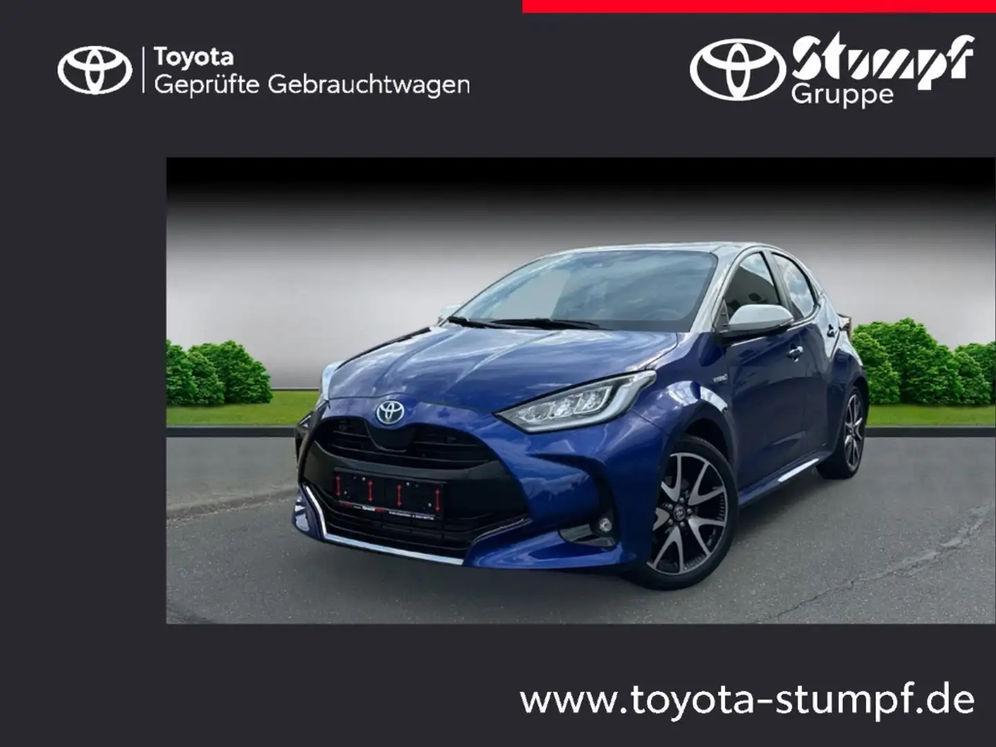 Toyota Yaris Hybrid Style 1.5 Dual-VVT-iE EU6d HUD LED Apple Ca Blau - 1