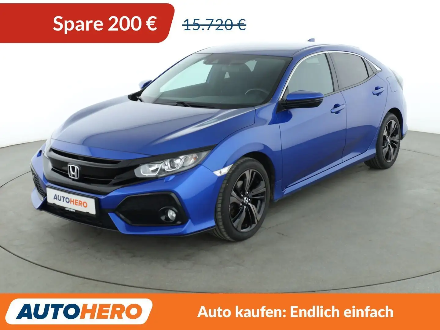 Honda Civic 1.0 VTEC Elegance*NAVI*ACC*CAM*PDC*SHZ*LIM* Blau - 1