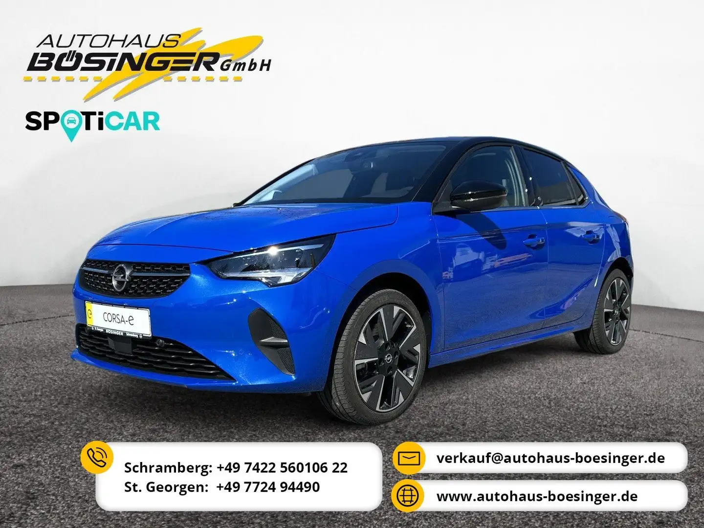 Opel Corsa F e Elegance Bleu - 1