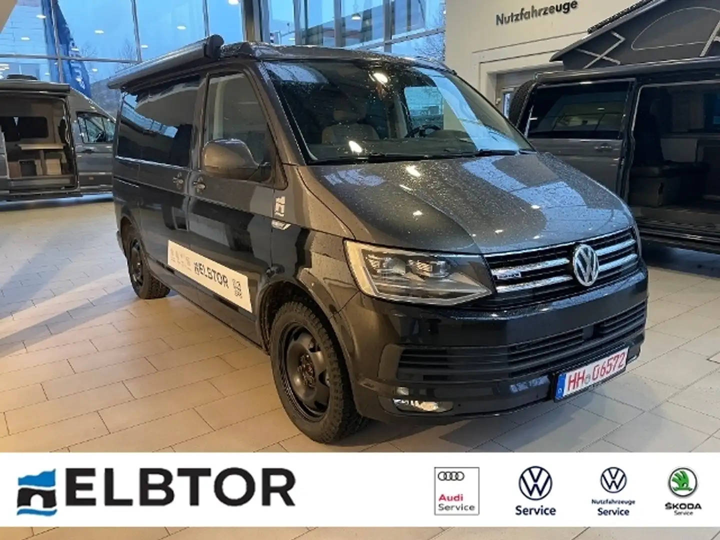 Volkswagen T6 California OCEAN 4M DSG ACC LED AHK NAVI APP STHZ. BEAR LOCK Gris - 1