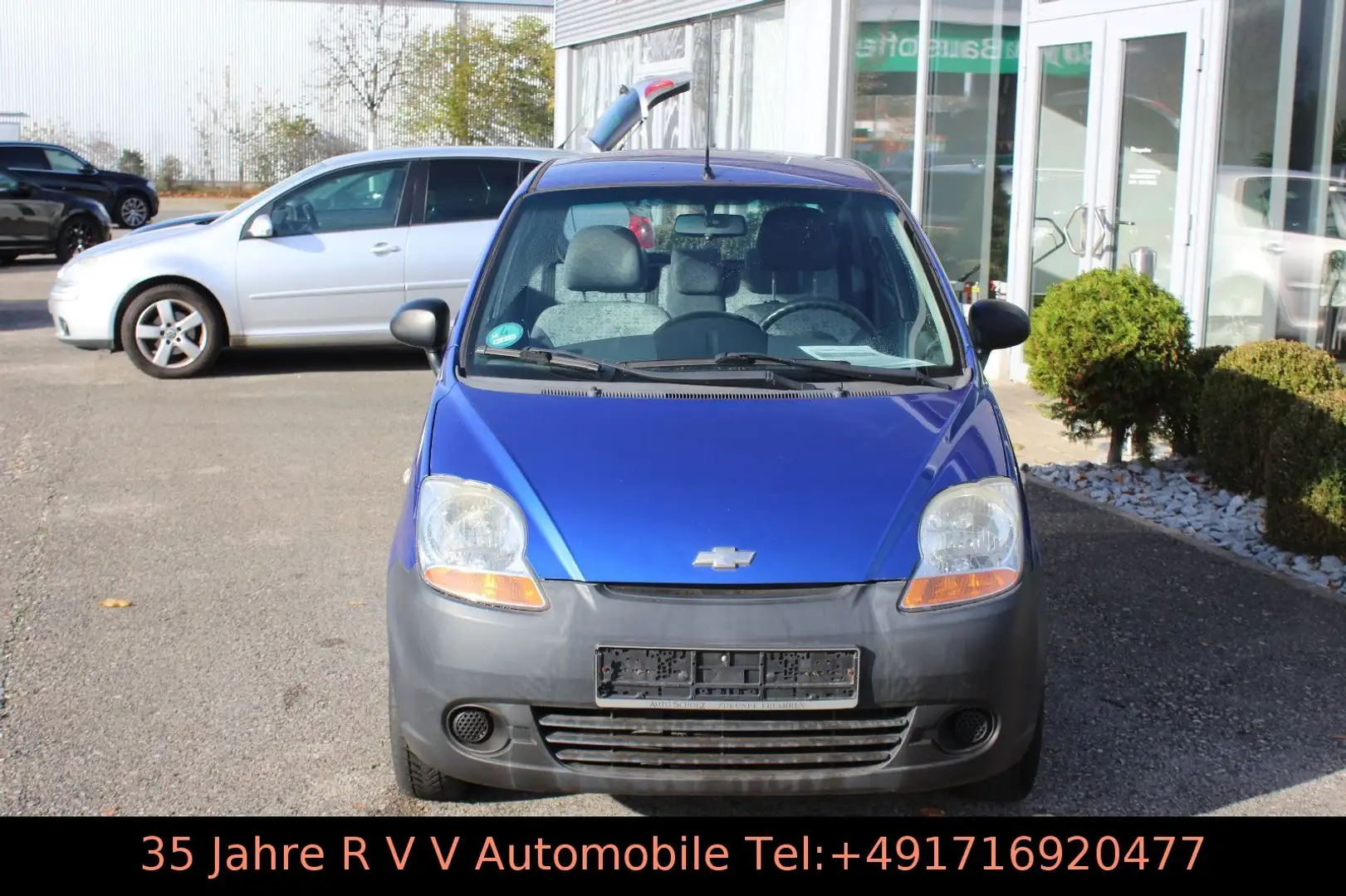 Chevrolet Matiz S, TÜV neu, Allwetterreifen, 1.Hand Blauw - 2