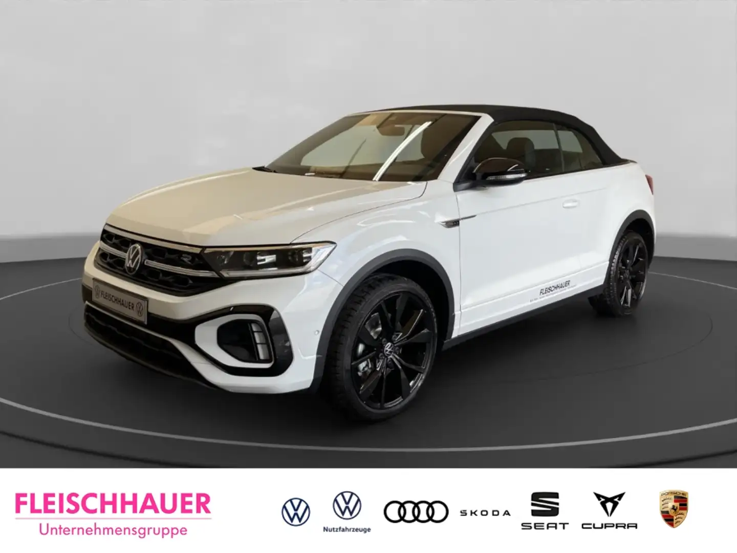 Volkswagen T-Roc Cabriolet R-Line 1.5 TSI LED ACC Navi Keyless PDCv White - 1
