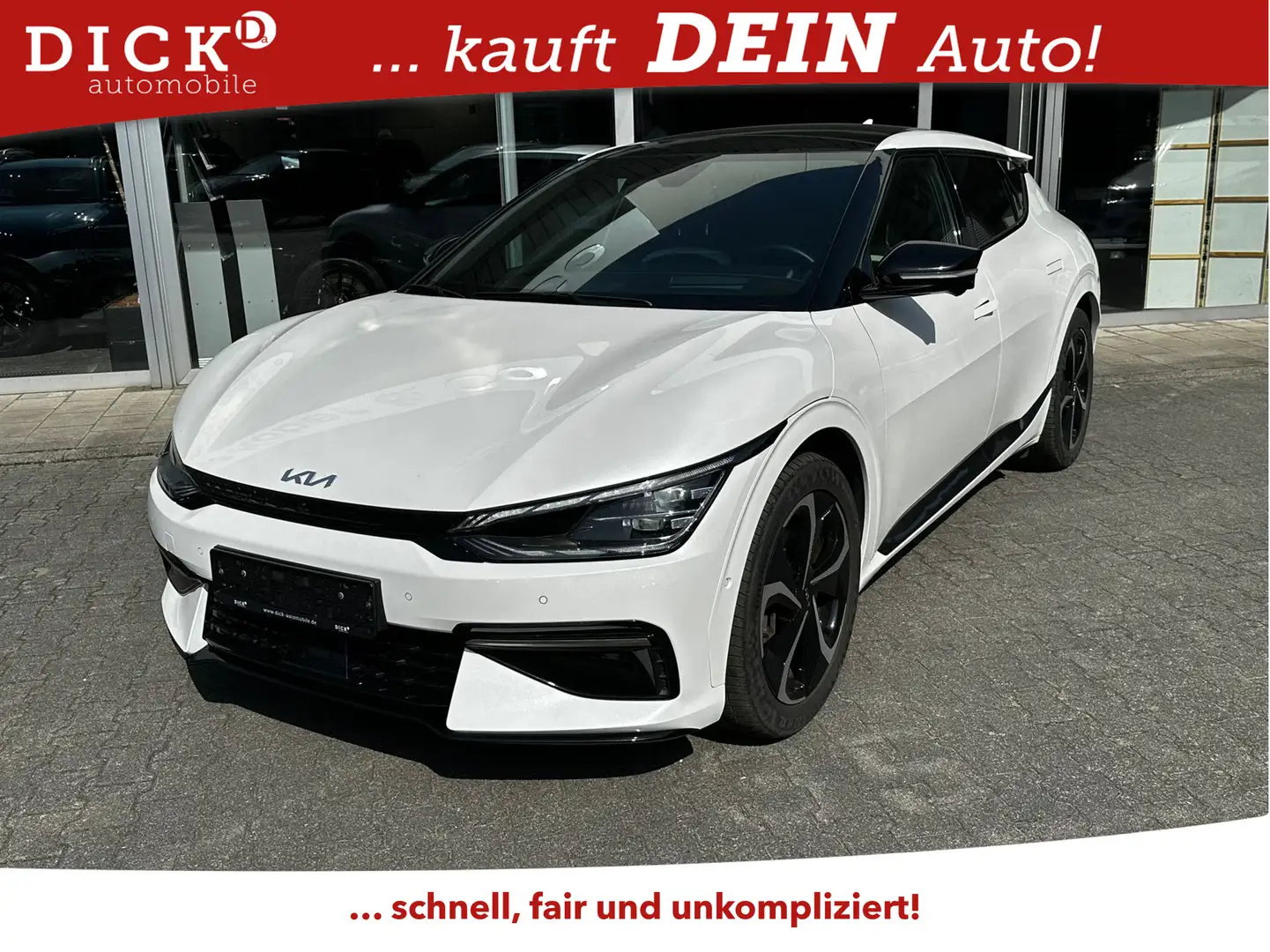 Kia EV6 GT-Line 4WD PANO+NAVI+LED+SHZ+HEAD+ACC+360°+ Bianco - 1