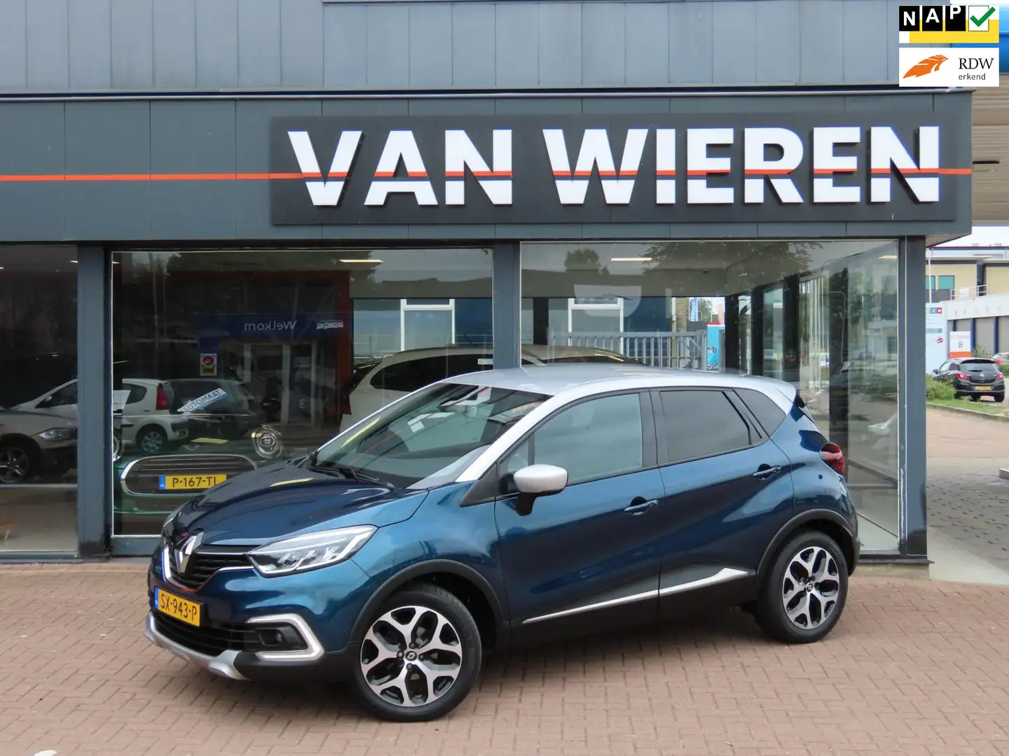 Renault Captur 0.9 TCe Intens Trekhaak Camera LED Navi Lage KM NA Blauw - 1