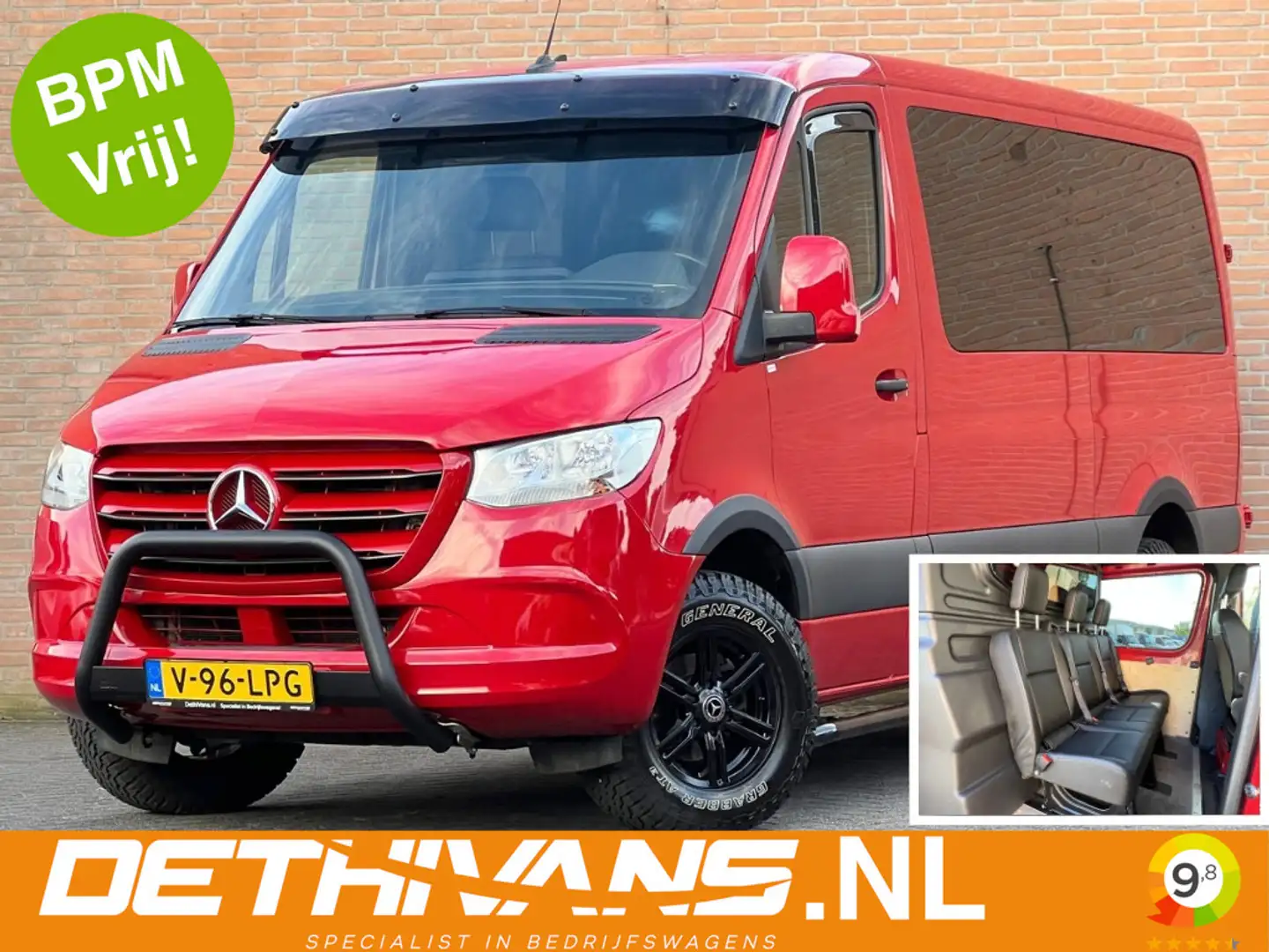 Mercedes-Benz Sprinter 317CDI 170PK Dubbelcabine / 3.500KG Trekhaak / Car Rood - 1