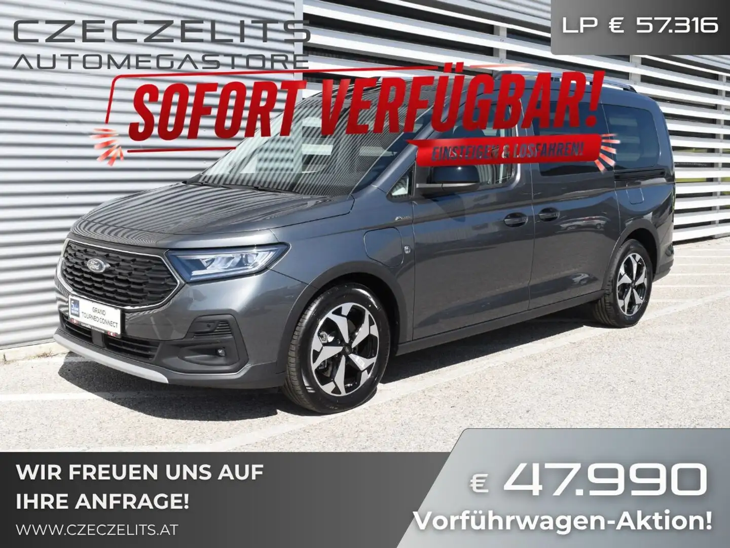 Ford Grand Tourneo Connect 1,5 EcoBoost PHEV L2 Active ON43098 JF ... Grau - 1