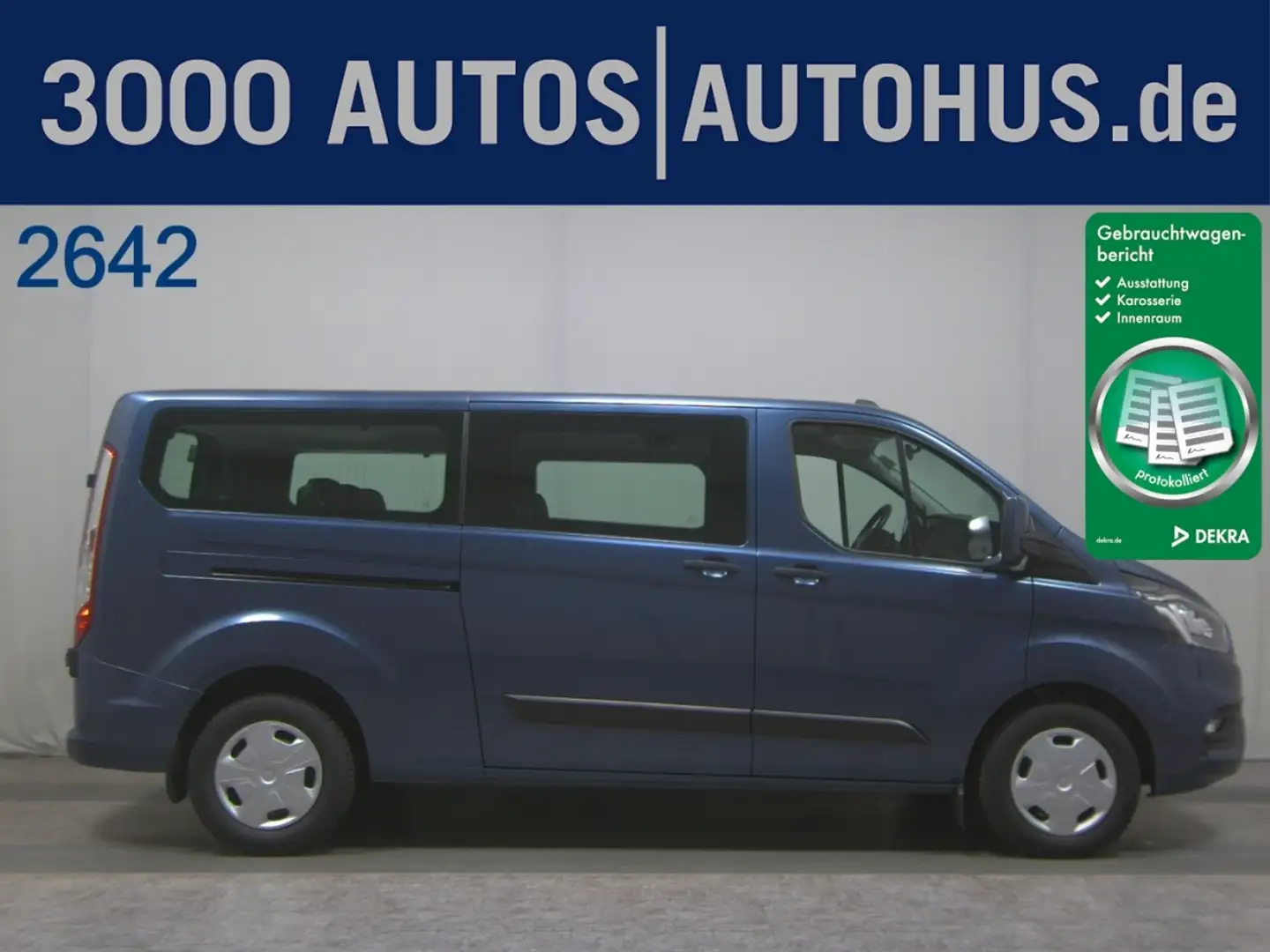 Ford Transit Custom 2.0 TDCi Trend L2 9-Sitze Nav PDC Blau - 1
