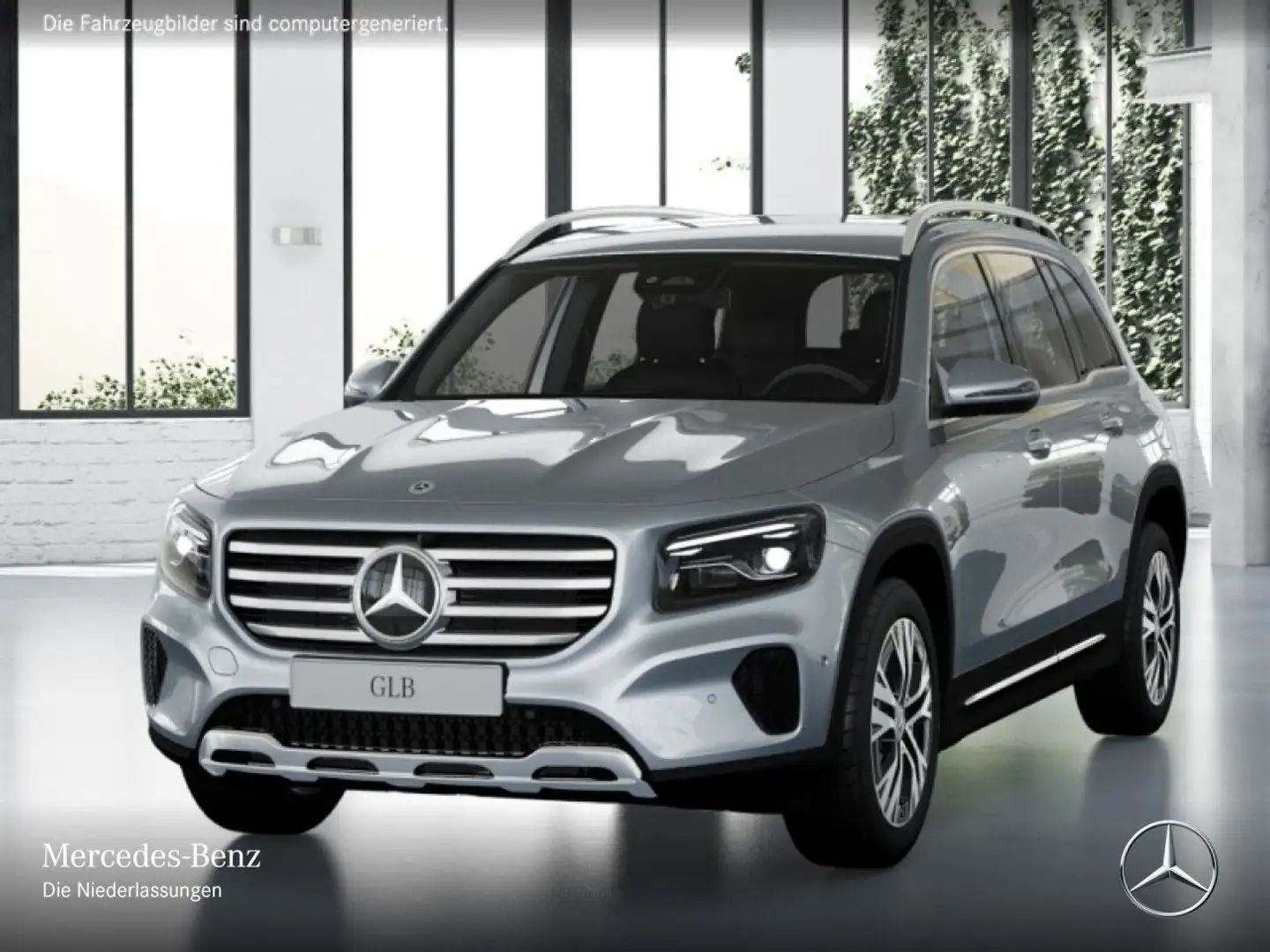 Mercedes-Benz GLB 200 PROGRESSIVE+360°+AHK+MULTIBEAM+TOTW+7G Silber - 2