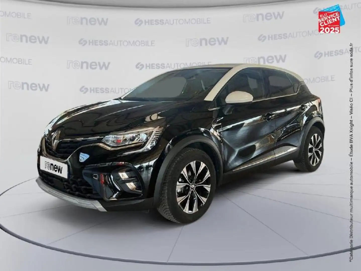 Renault Captur 1.6 E-Tech hybride 145ch Techno GPS Camera Noir - 1