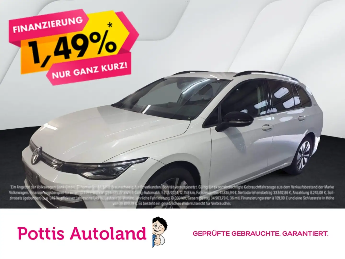 Volkswagen Golf Variant 2.0 TDI DSG GOAL NAVI AHK KAMERA ACC Weiß - 1