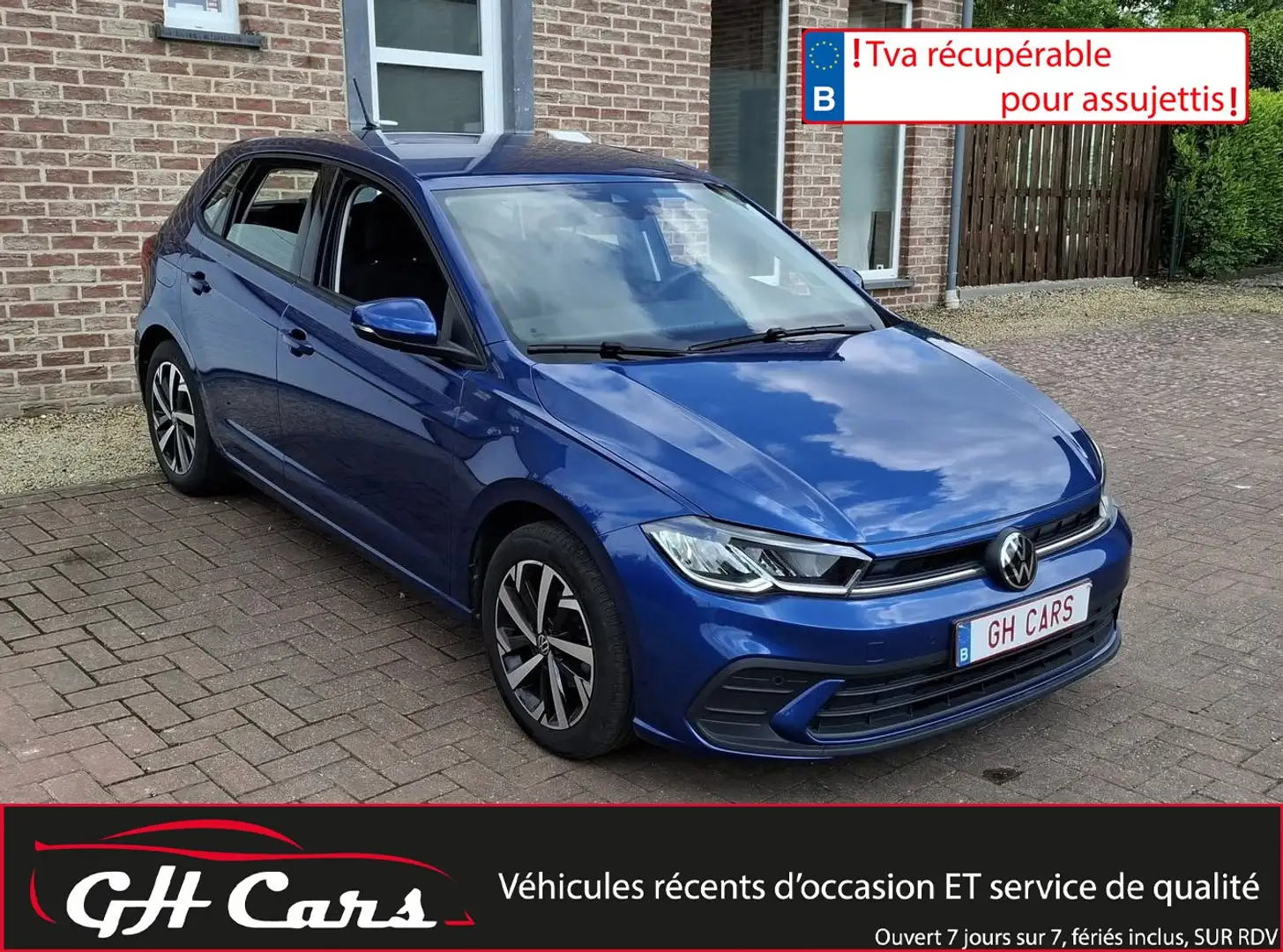 Volkswagen Polo Gps Sièges chauffants Caméra Virtual cockpit Bleu - 1