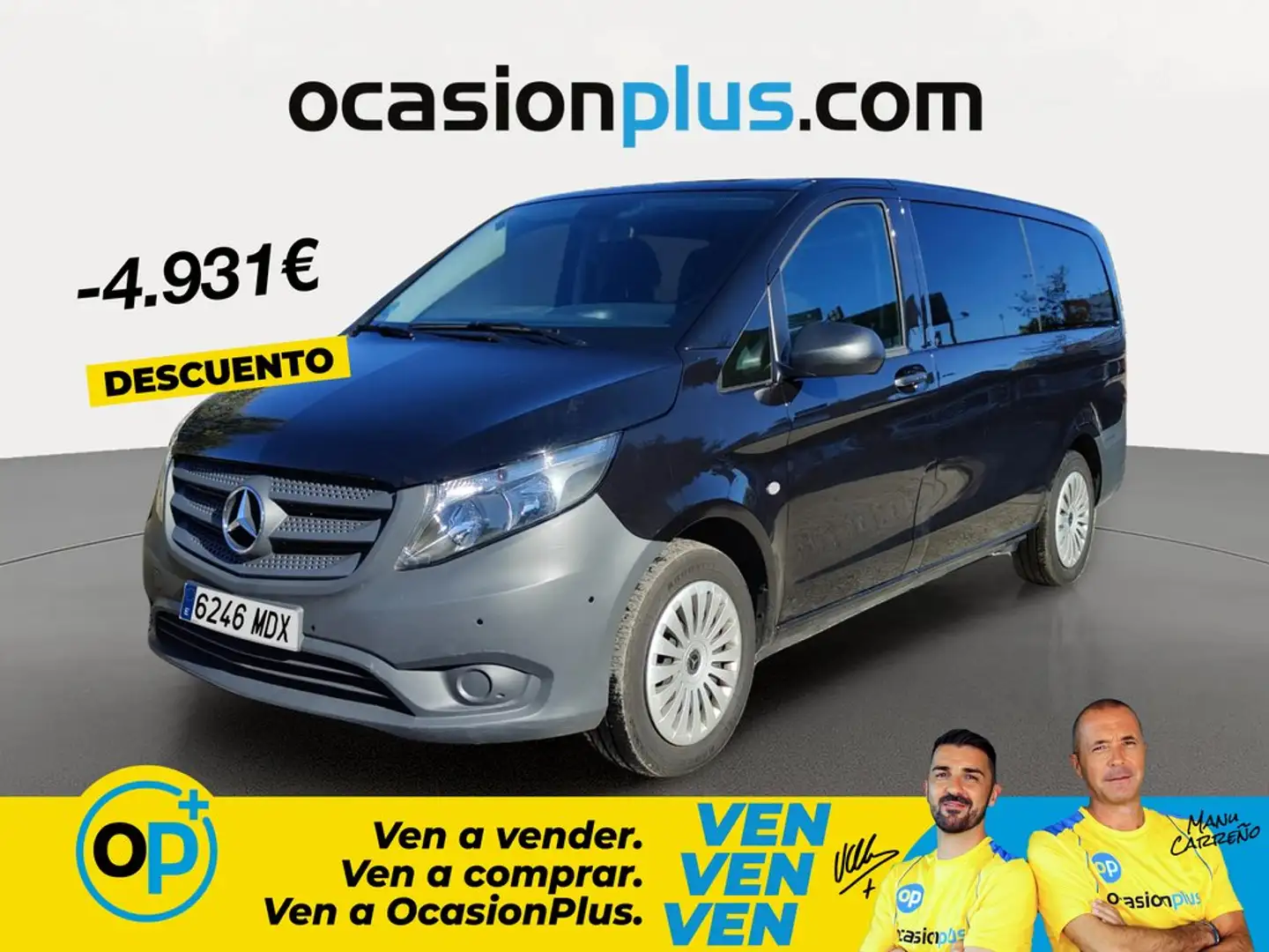 Mercedes-Benz Vito Tourer 114 CDI Pro Larga 9G-Tronic Negro - 1
