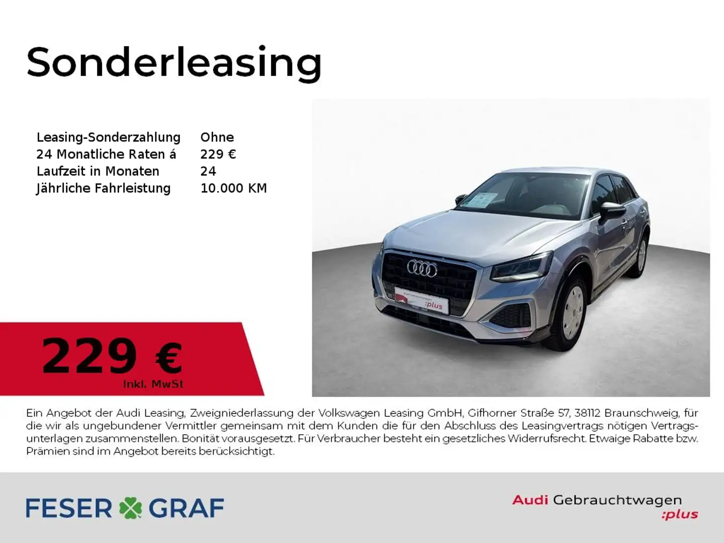 Audi Q2 adv. 35 TFSI - ACC - NAVI - LED - AHK Silber - 1