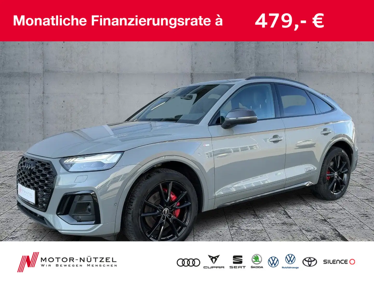 Audi Q5 50TDI QU EDITION ONE MATRIX+AIR+AHK Grijs - 1