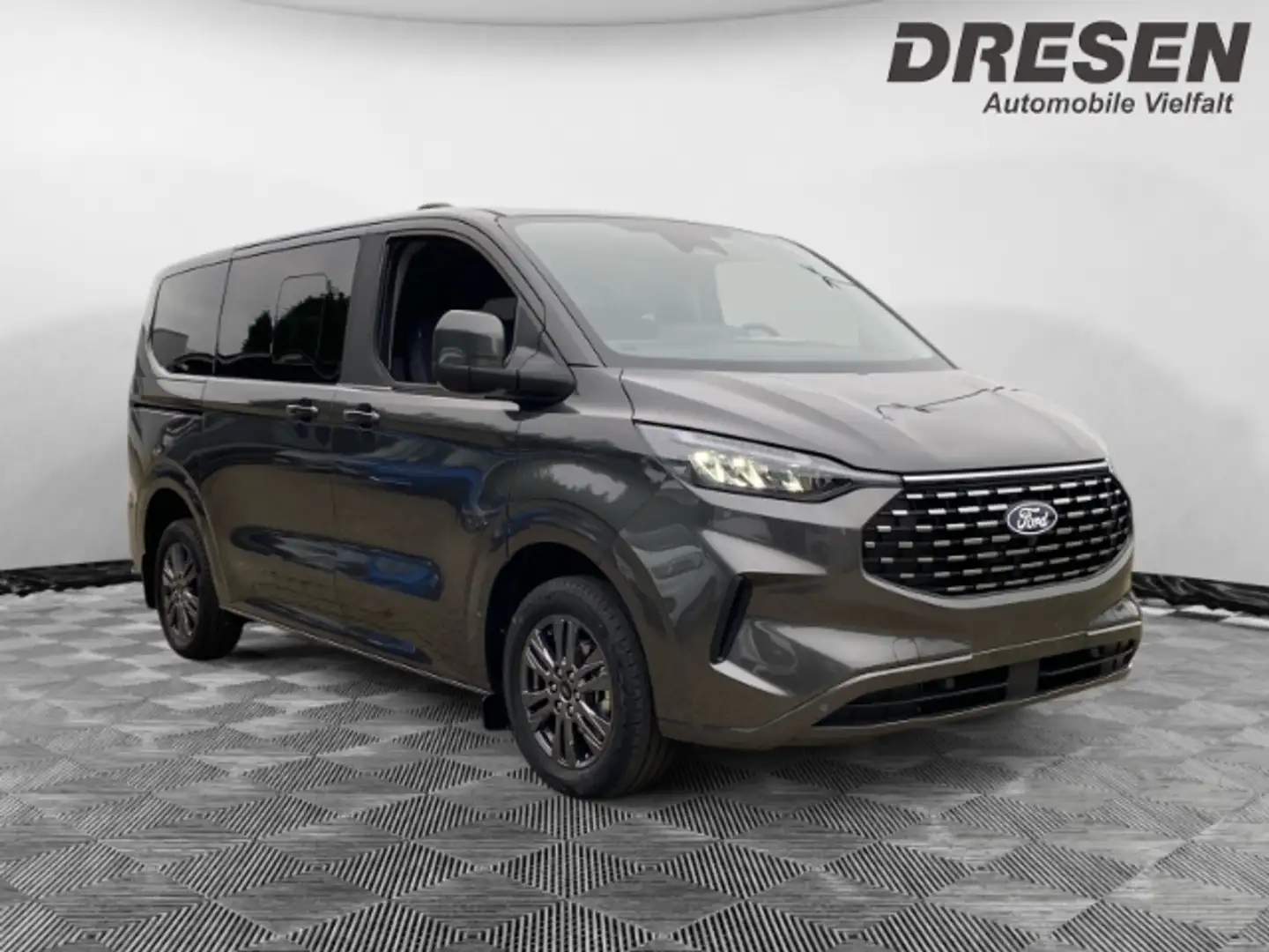 Ford Tourneo Custom Bus 8-Sitzer 320 L1 Titanium AHK Navi LED ACC DAB Gri - 2