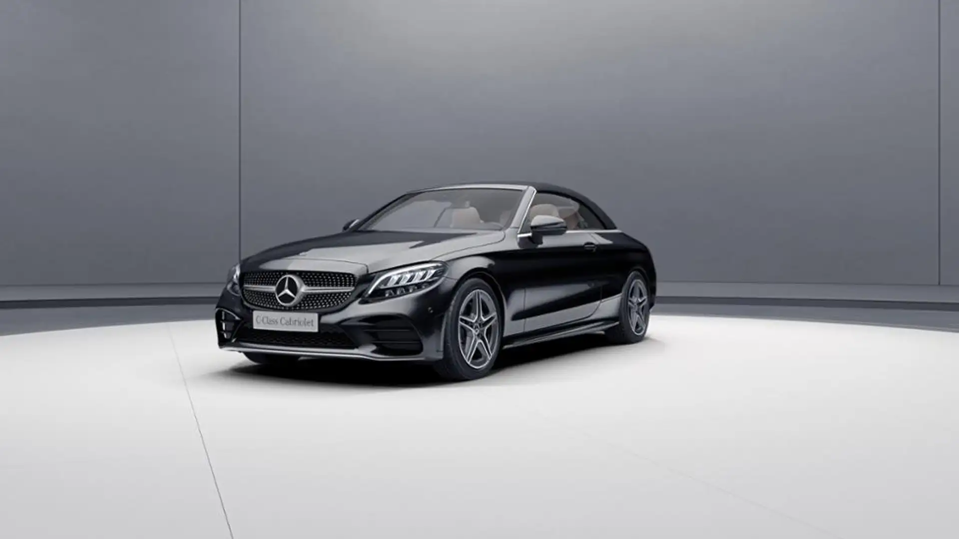 Mercedes-Benz C 180 Cabrio AMG/LED/Airscarf/Aircap/Spur-P/Cam Schwarz - 1