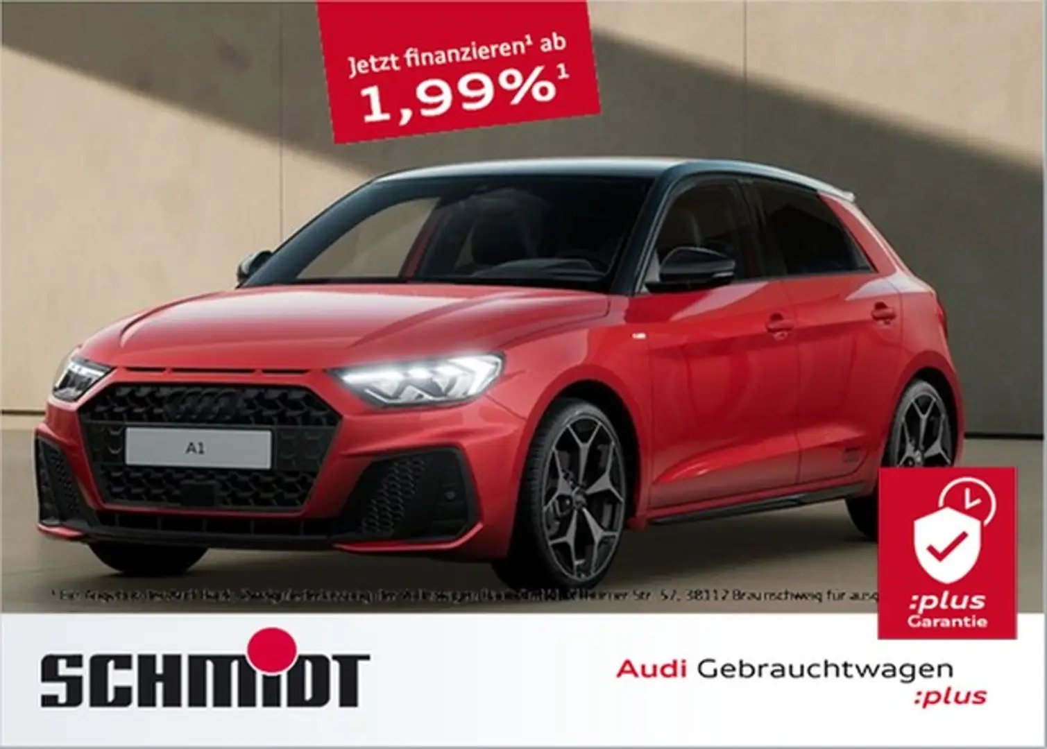 Audi A1 Sportback 30 TFSI S line Edition LM18 LED Navi+... Rot - 1