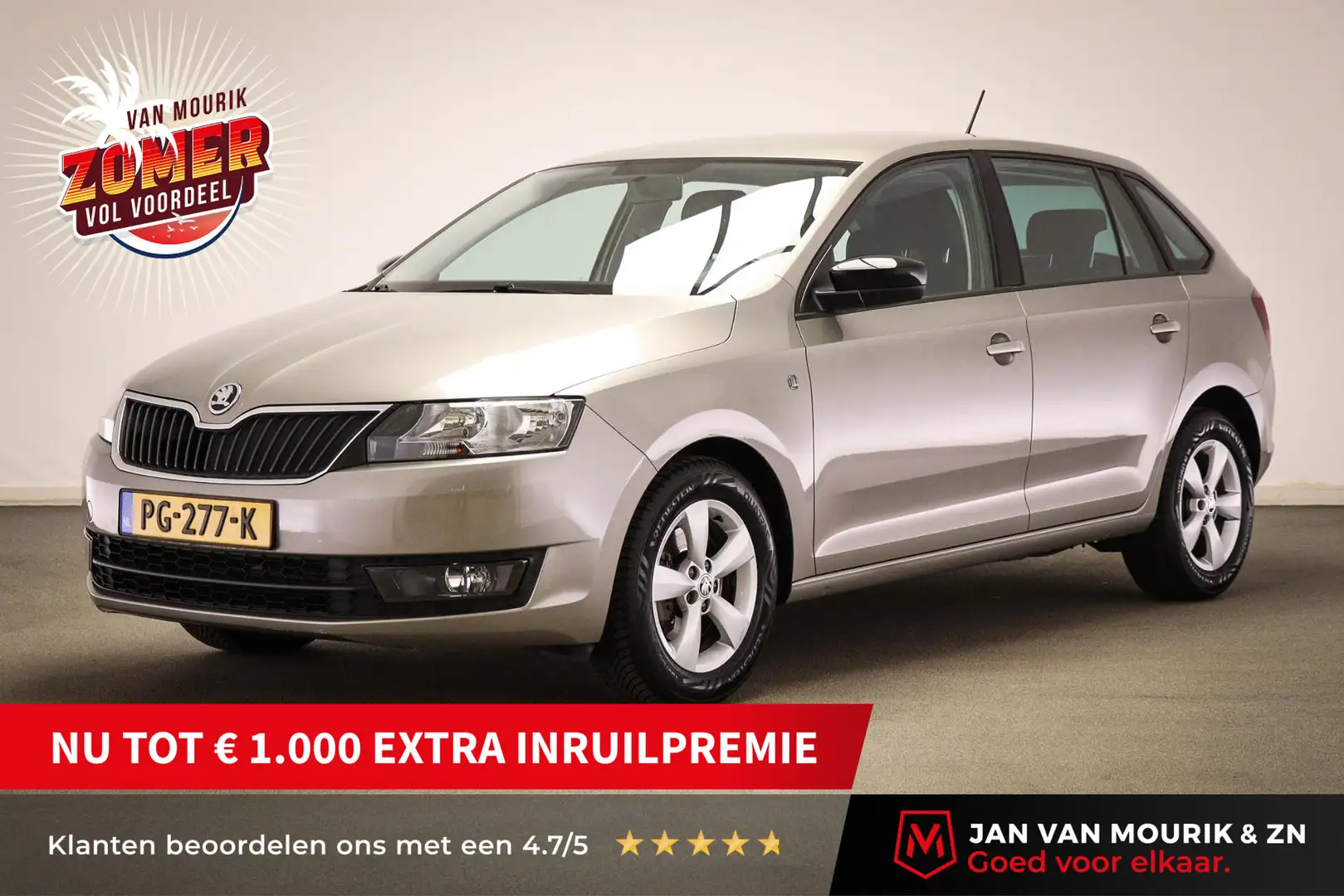 Skoda Rapid/Spaceback 1.2 TSI Greentech Elegance | AIRCO | CRUISE CONTRO Brun - 1