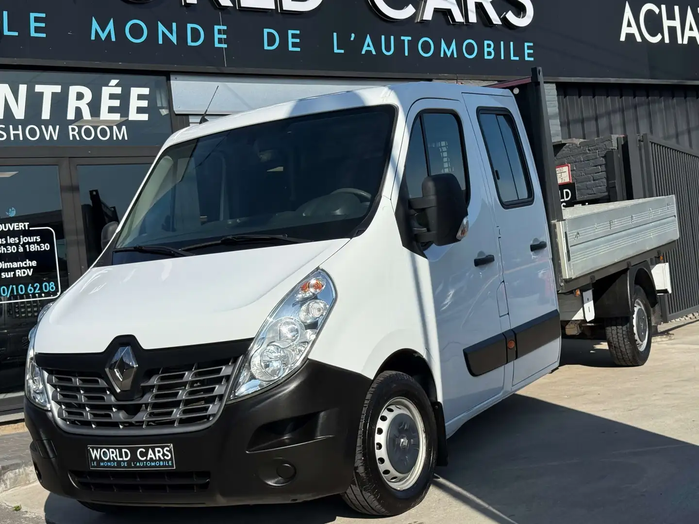 Renault Master 2.3dCi TVAC*BTWIN DOUBLE CAB 7PLACES BENNE GARANTI Blanc - 1