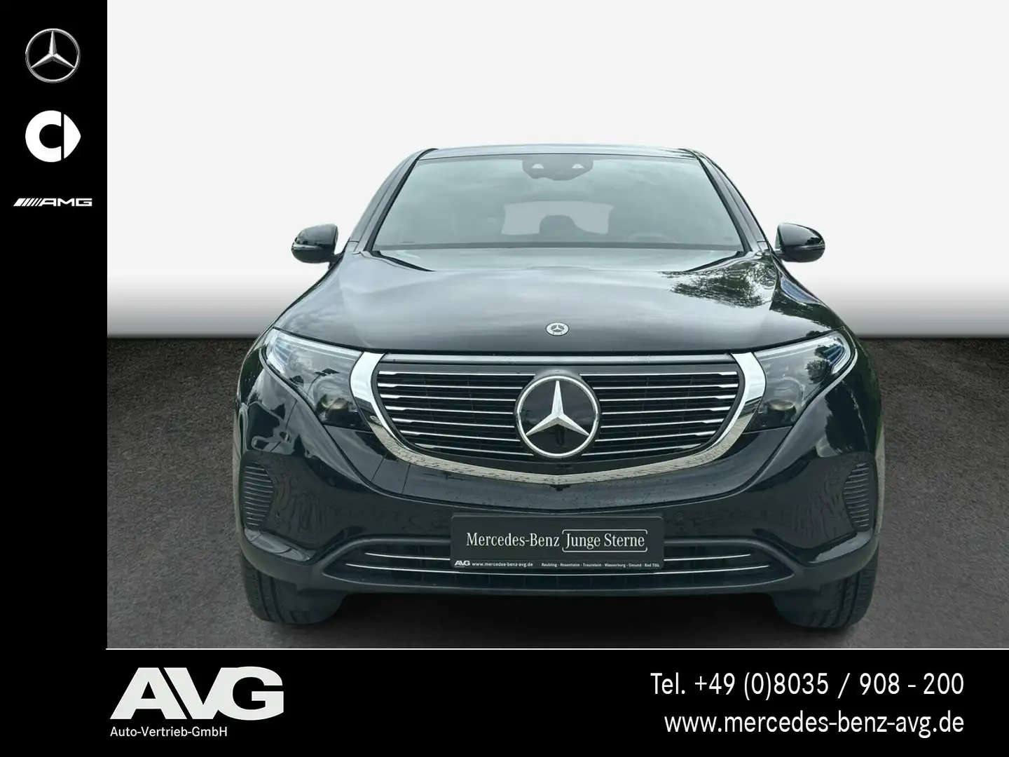 Mercedes-Benz EQC 400 EQC 400 4MATIC AHK Multibeam SHD Fahrassistenz Negro - 2