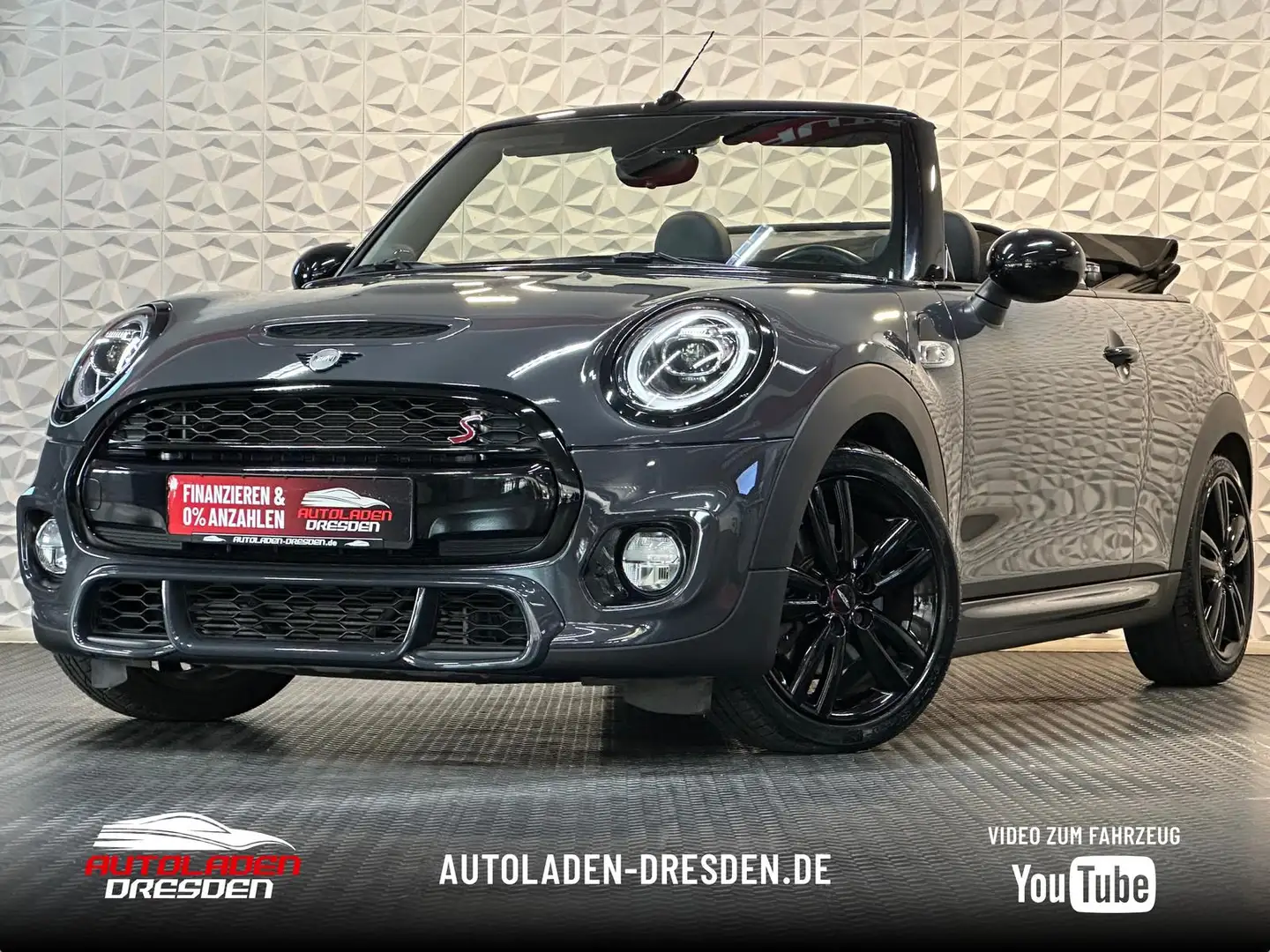 MINI Cooper S Cabrio JCW AUTOMATIK *LED#NAVI#TEMP#PDC Grau - 1