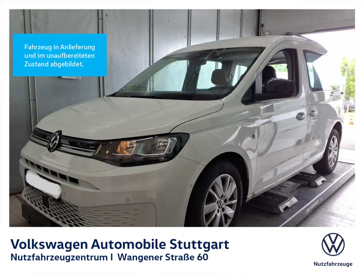 Volkswagen Caddy Life 1.5 TSI Euro 6d ISC FCM Klima AHK Weiß - 2