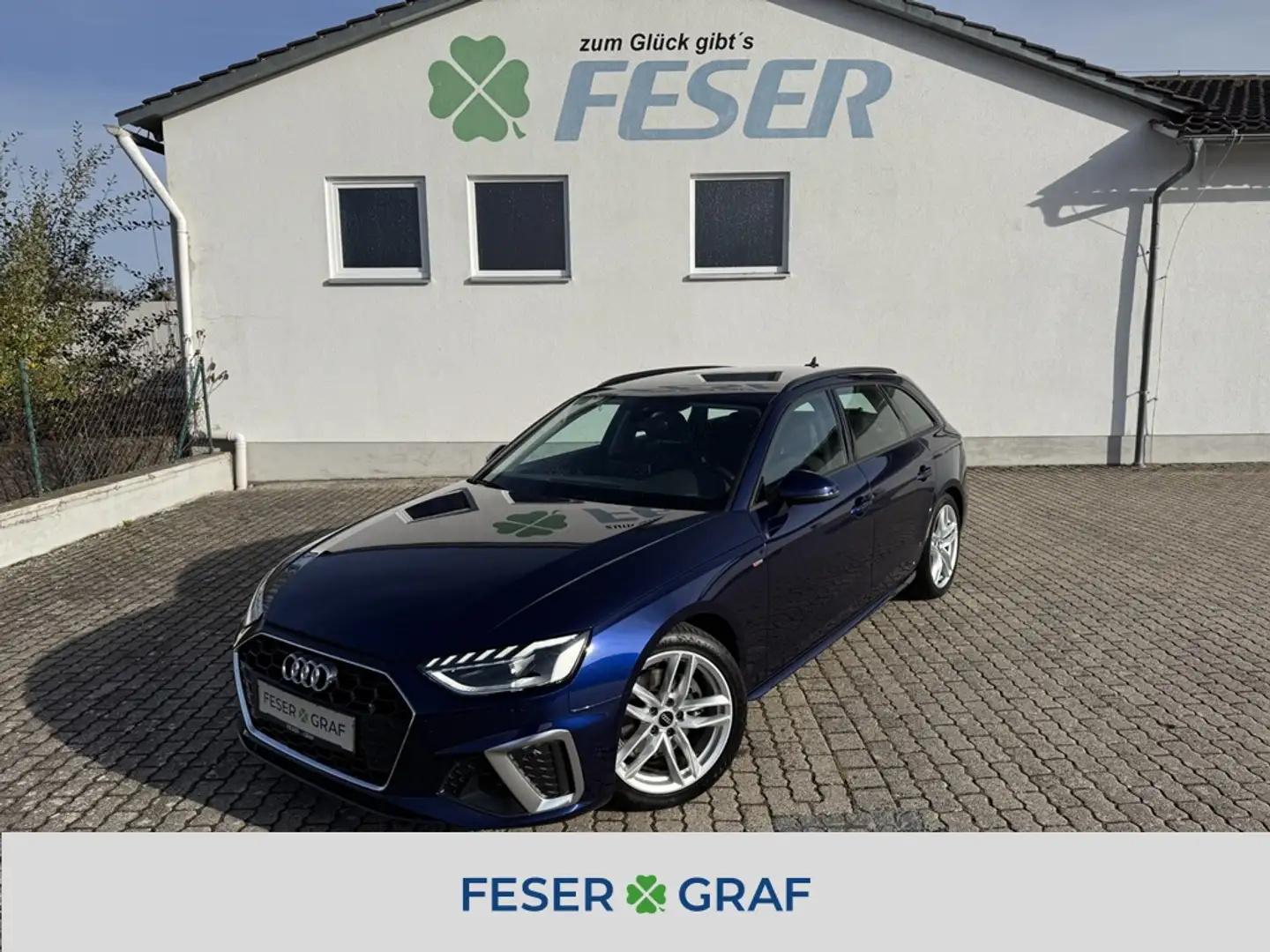 Audi A4 Av. S line 35 TDI S-tr. AHK NAVI LED Blau - 1