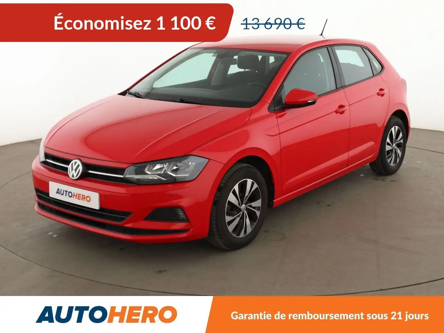 Volkswagen Polo 1.0 TSI Confortline Rouge - 1
