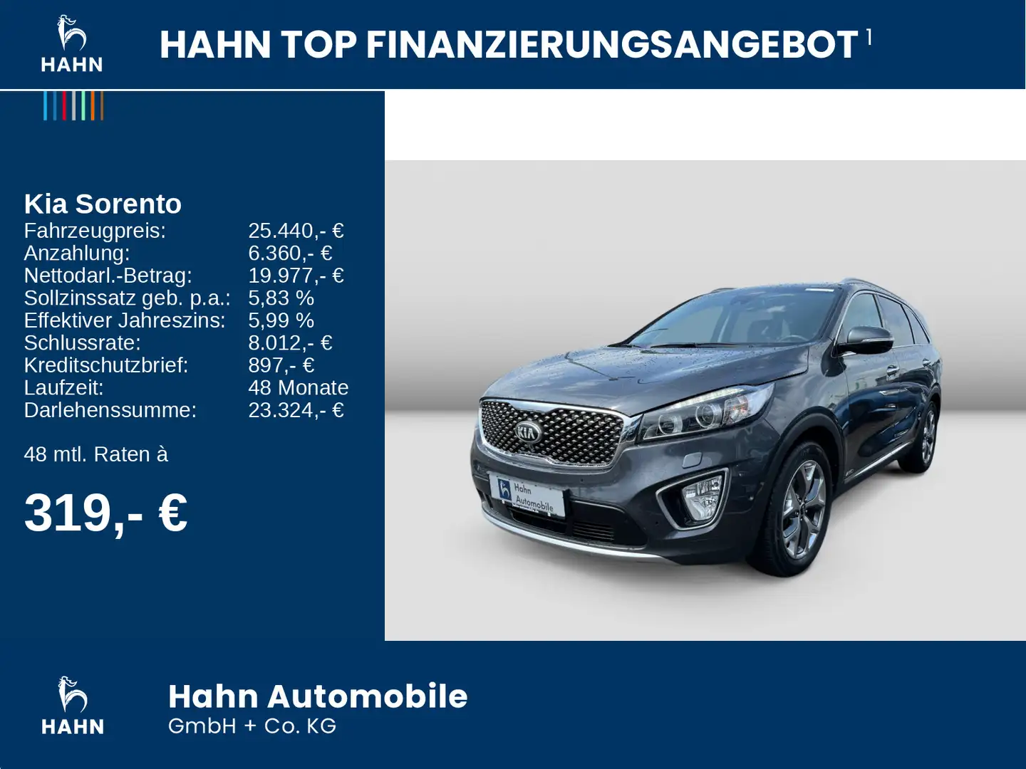 Kia Sorento Platinum Ed. 2.2CRDI Aut. 4WD Pano Navi Grau - 2