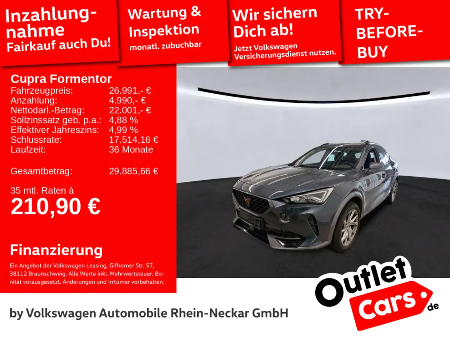 CUPRA Formentor 2.0 TDI Allrad LED Navi DSG uvm Noir - 1