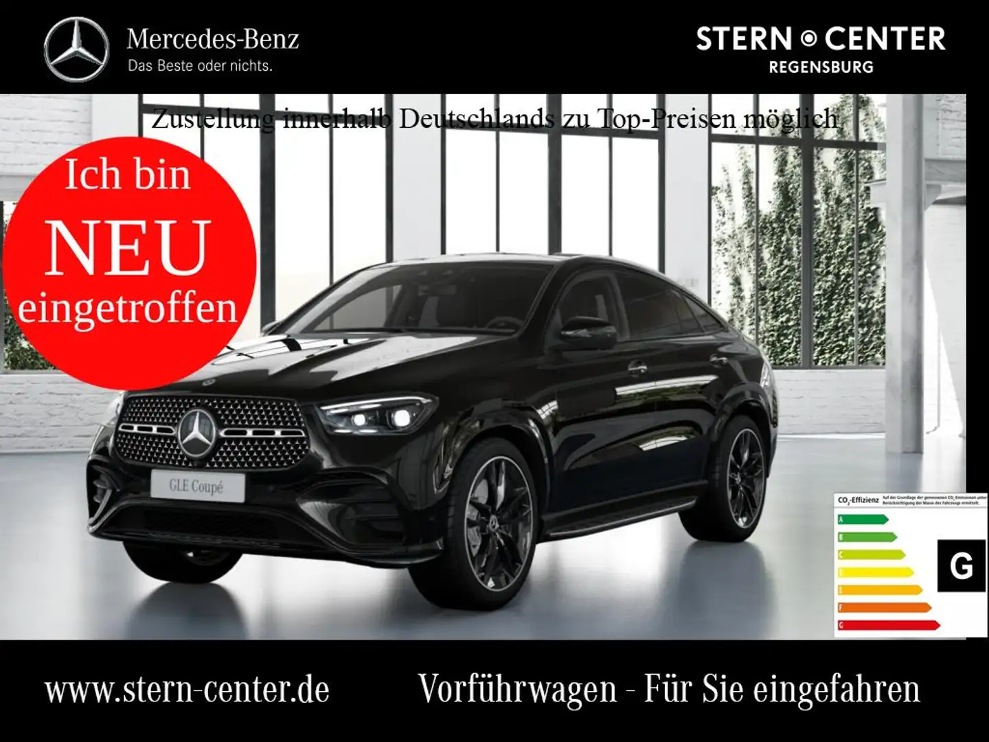 Mercedes-Benz GLE 450 d 4MATIC Coupé AMG SHD MBUX Wide MBeam Schwarz - 1