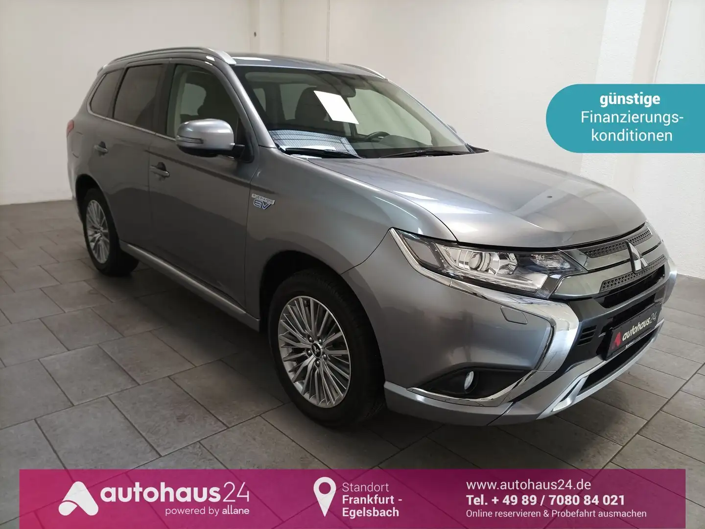 Mitsubishi Outlander 2.4 PHEV 4WD|Bliuetooth|CAM|DAB Grau - 1
