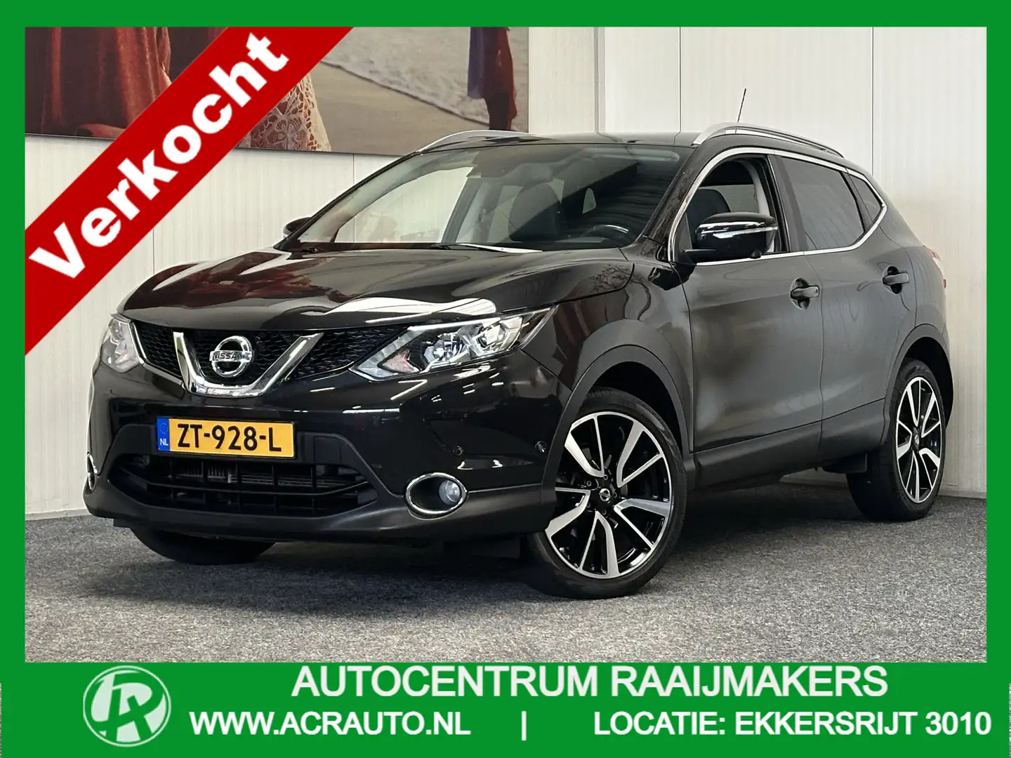Nissan Qashqai 1.2 PREMIER EDITION PANORAMADAK HALF LEDER 360 CAM Zwart - 1