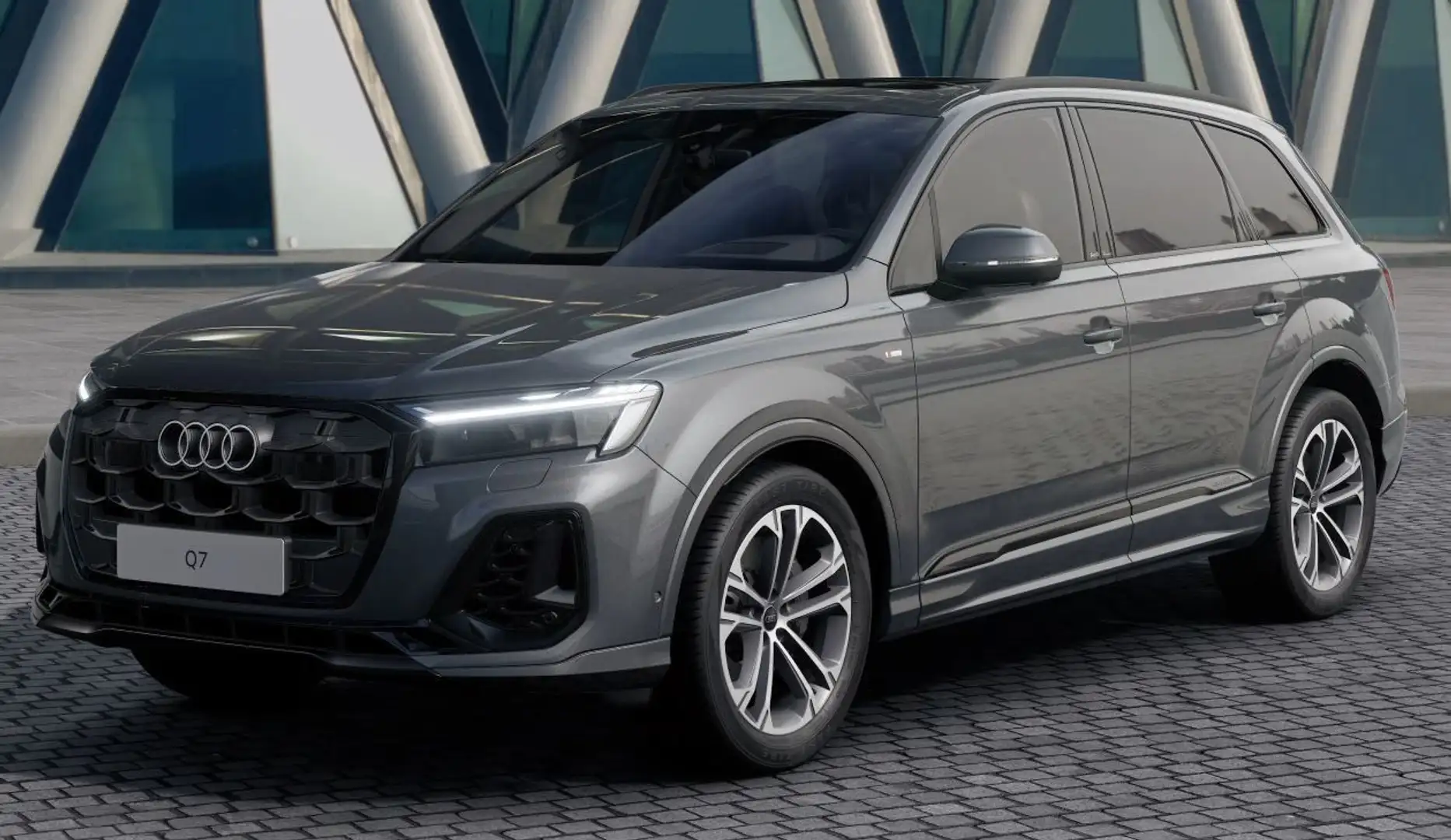Audi Q7 55TFSI qu S LINE BLACK HUD PANO AHK 7-SITZER Grau - 1