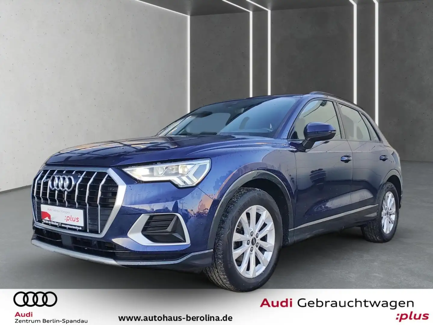Audi Q3 35 TDI qu. Adv. S tronic *AHK*NAV+*GRA*R-CAM* Blau - 2