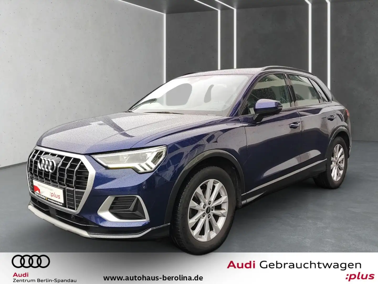 Audi Q3 35 TDI qu. Adv. S tronic *AHK*NAV+*GRA*R-CAM* Blau - 2