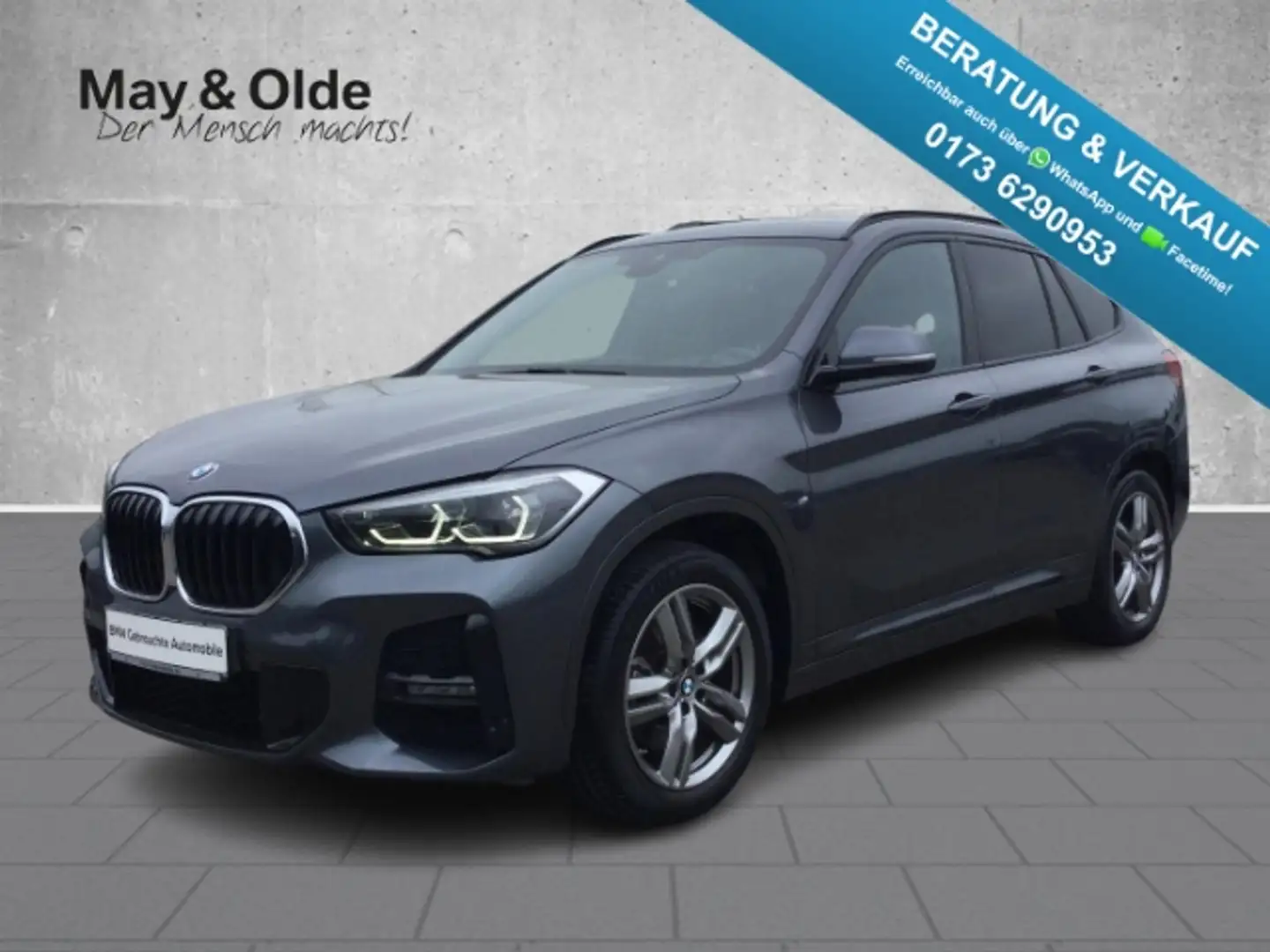 BMW X1 xDrive 20d M Sport HUD AHK Navi Soundsystem LED El Grau - 1