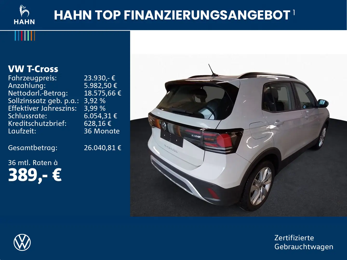 Volkswagen T-Cross 1.0TSI DSG Life ACC LED Navi PDC Sitzhei Grau - 2