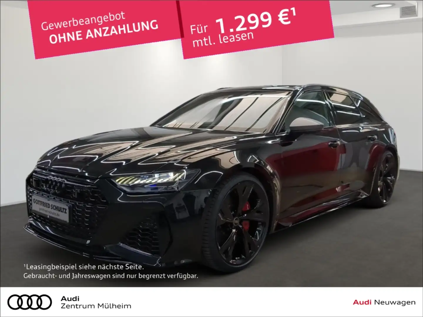 Audi RS6 Avant 4.0 TFSI quattro performanceRS-Dynamikpaket Zwart - 1